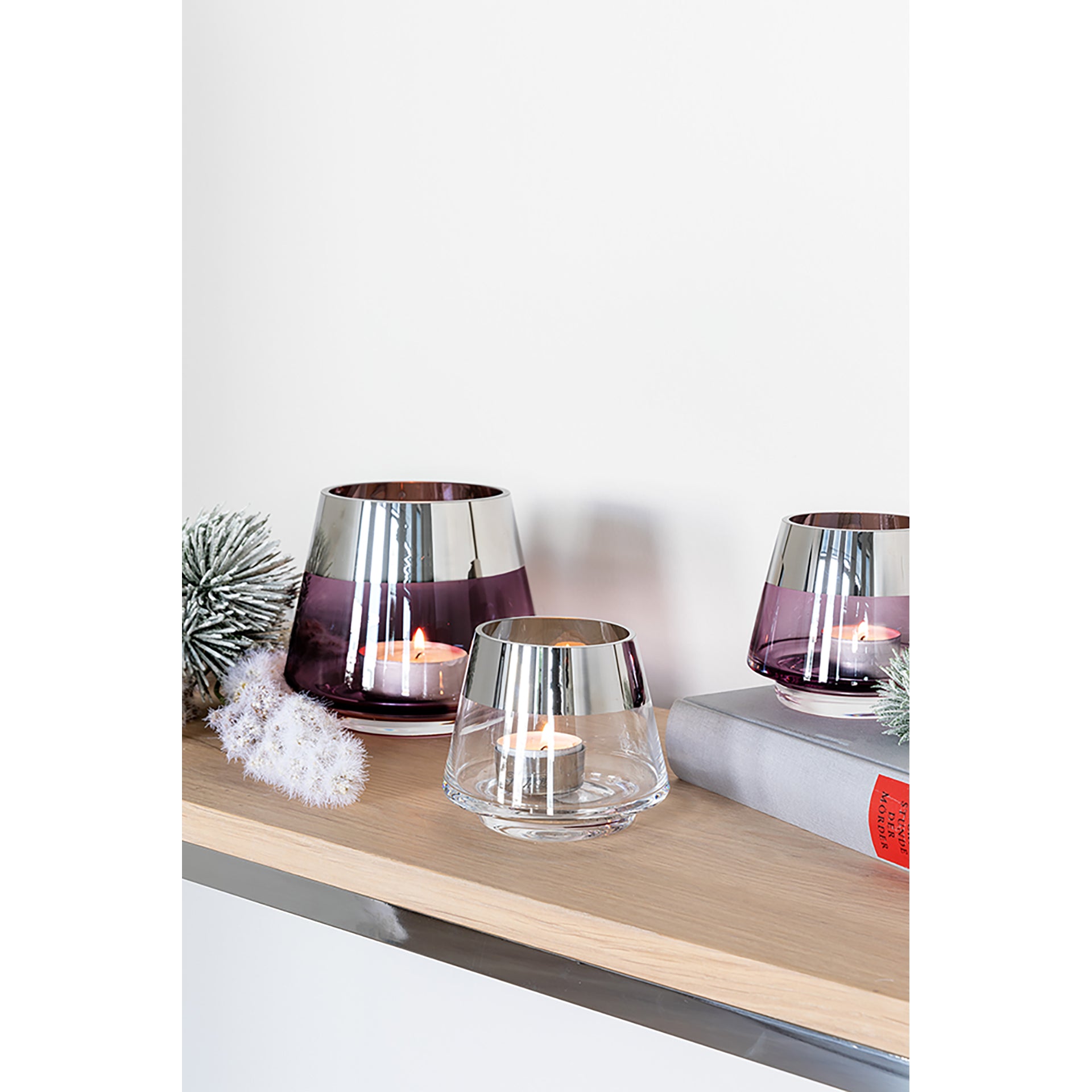 JONA Teelichthalter transparent