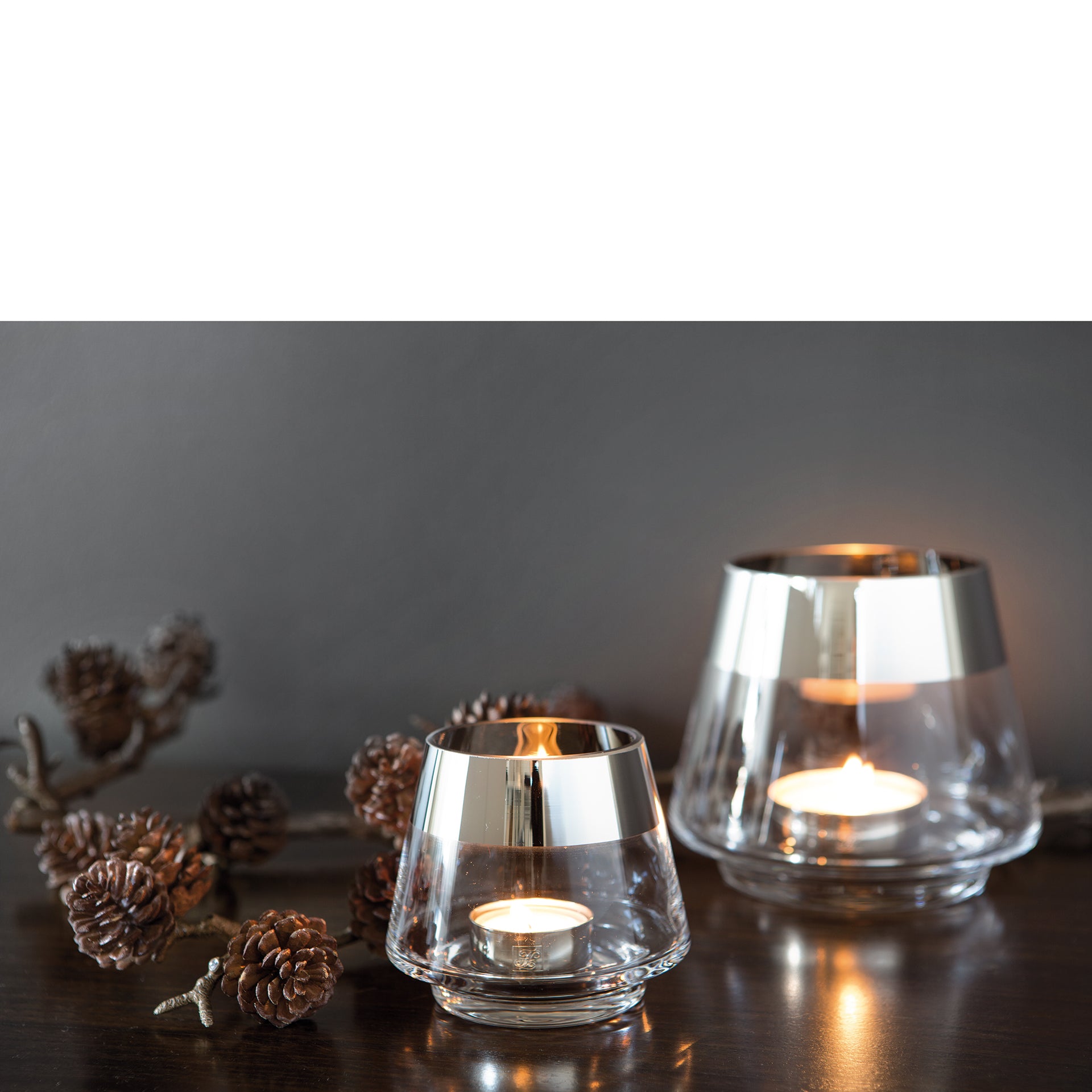 JONA Teelichthalter transparent