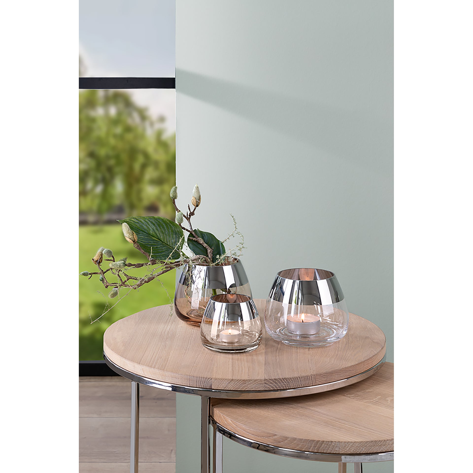 BELLA Teelichthalter transparent