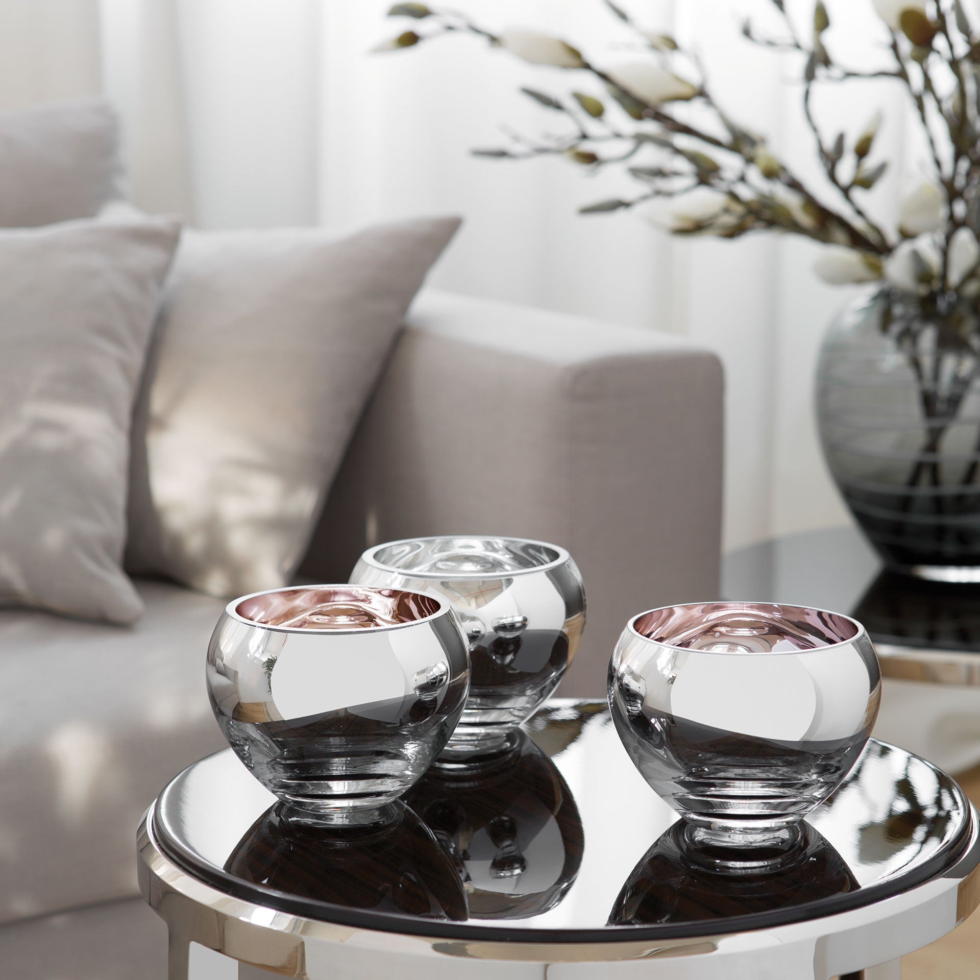 COLORE Teelichthalter puder