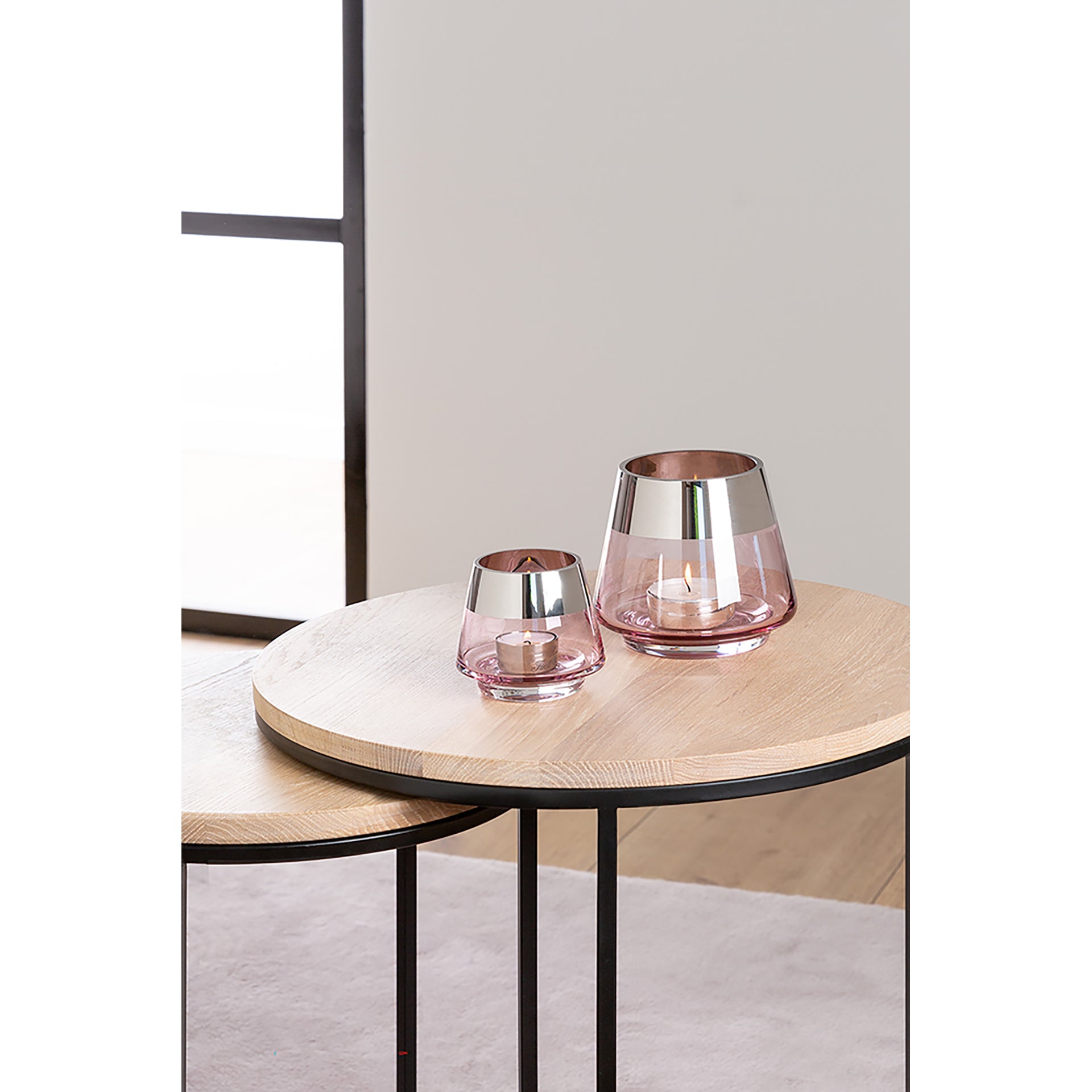 JONA Teelichthalter silberfarben