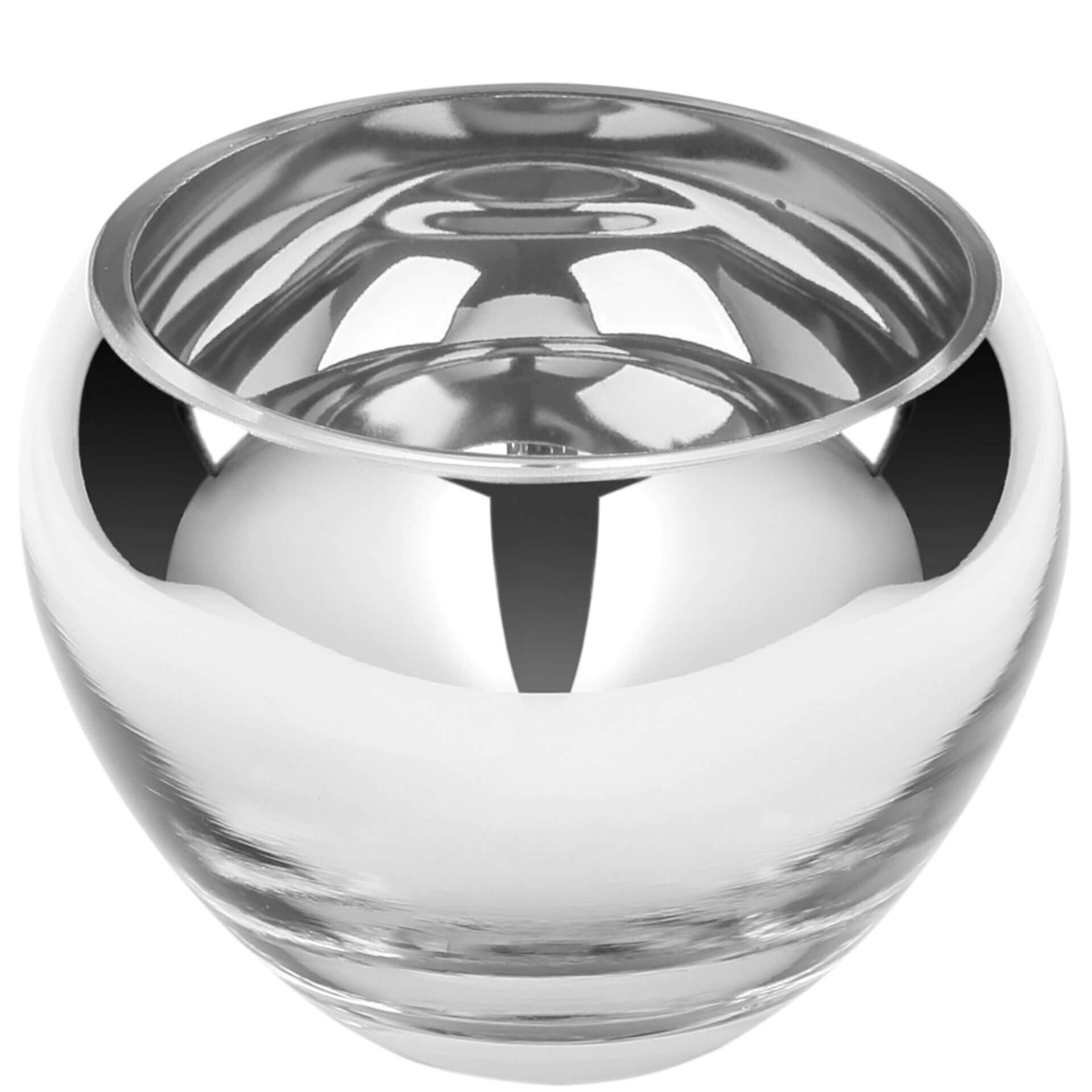 COLORE Teelichthalter silberfarben