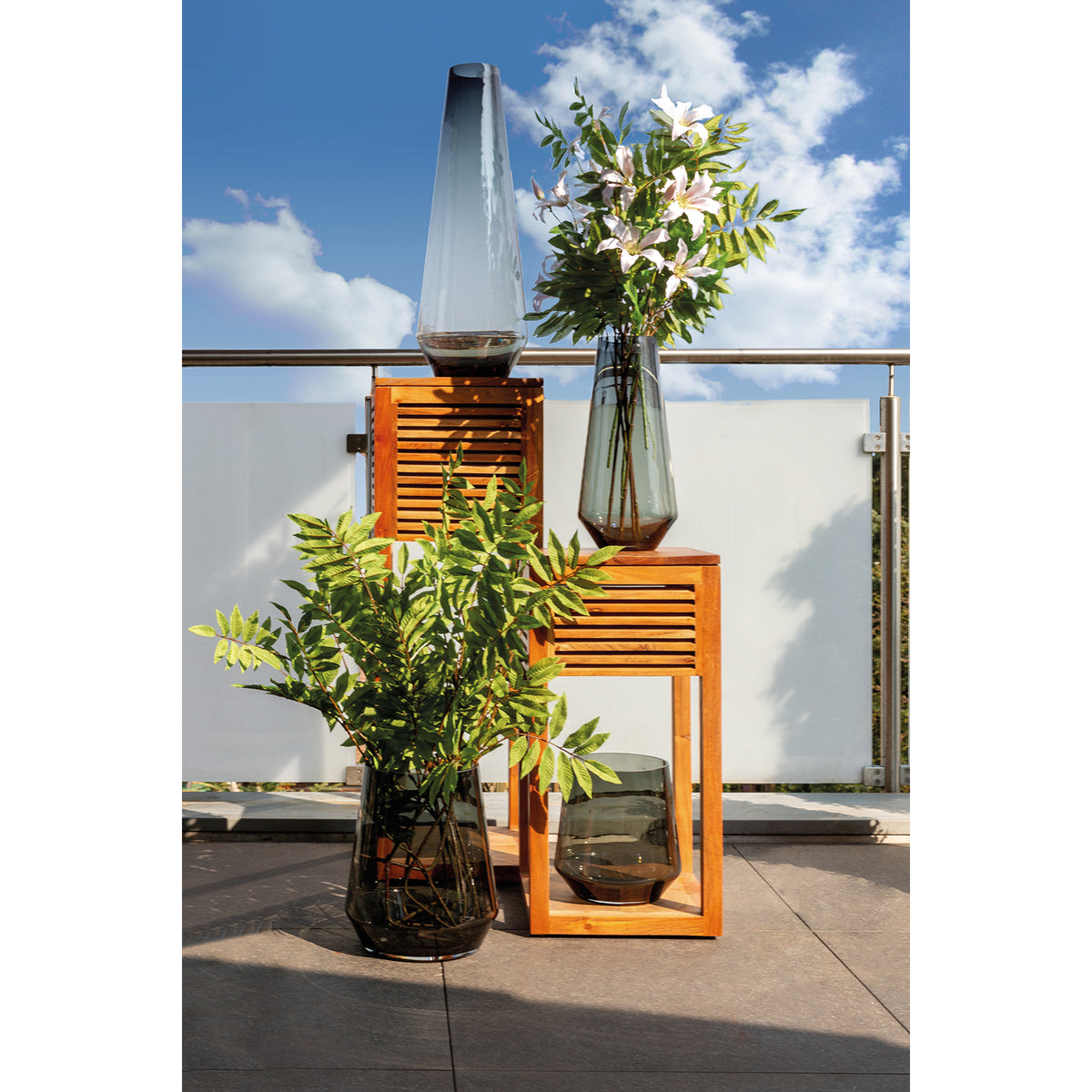 LINEA Vase grau