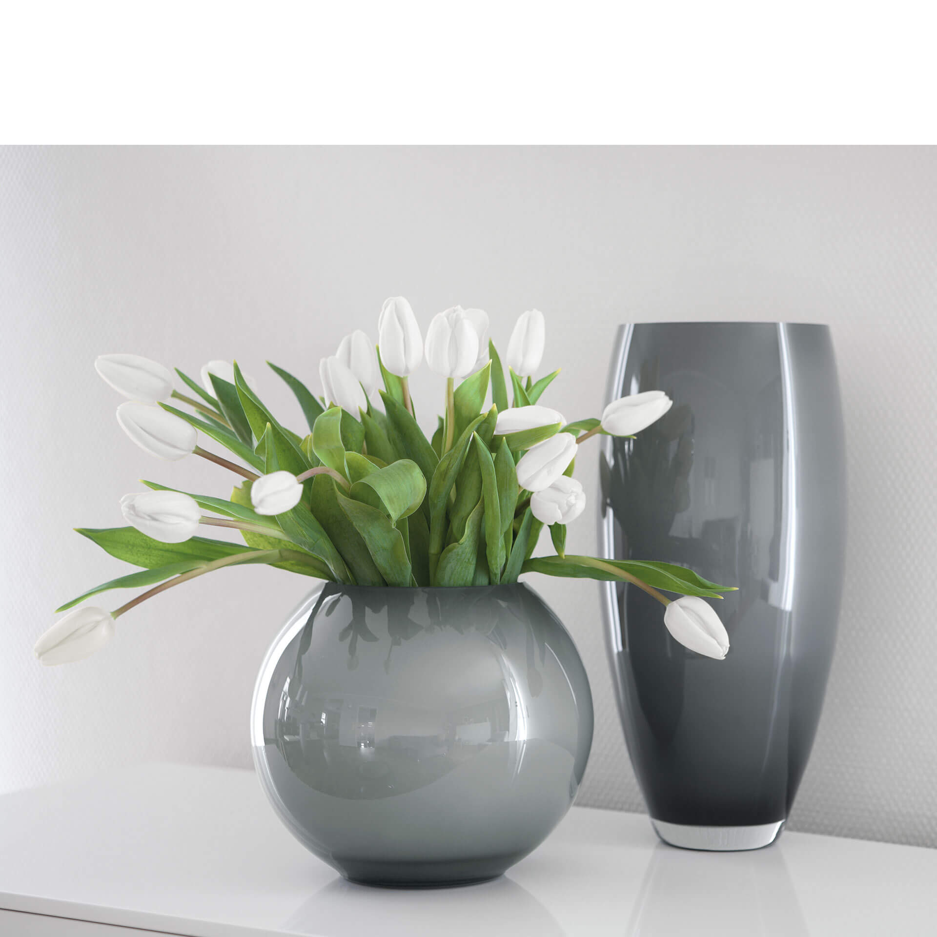 AFRICA Vase grau opal