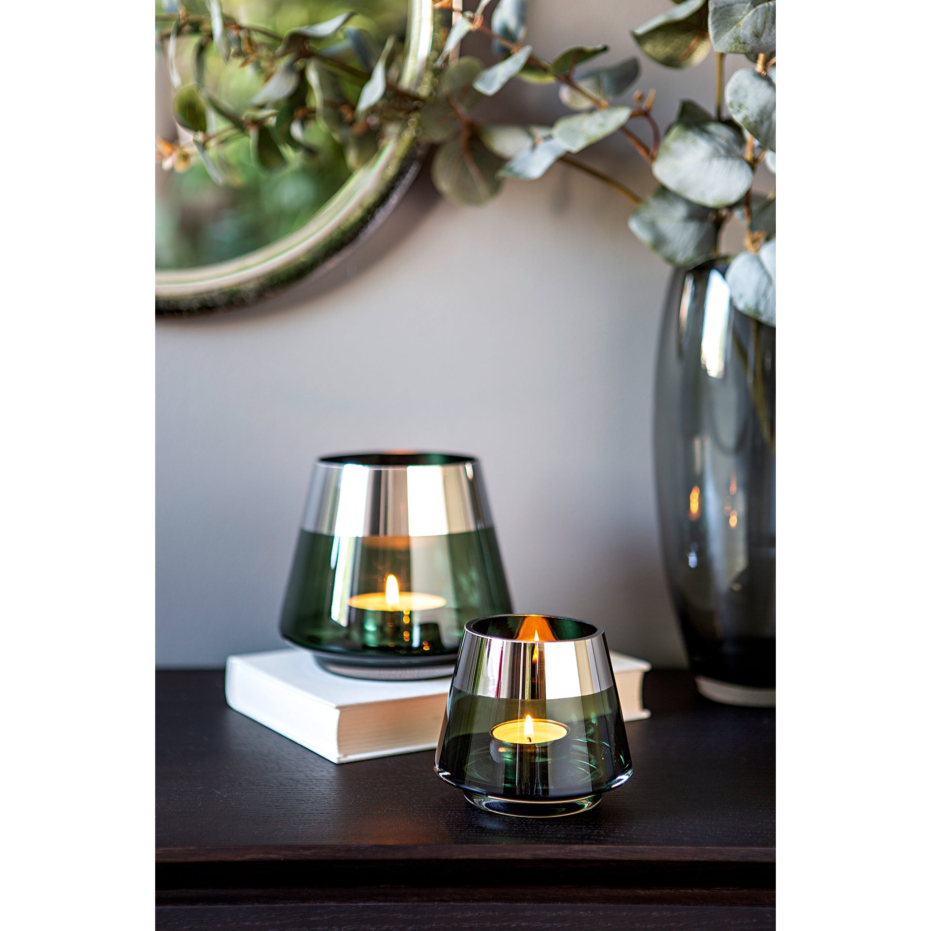 JONA Teelichthalter silberfarben