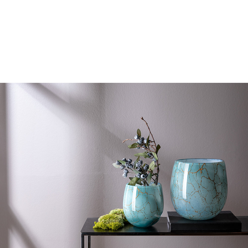 COSMIC Vase goldfarben