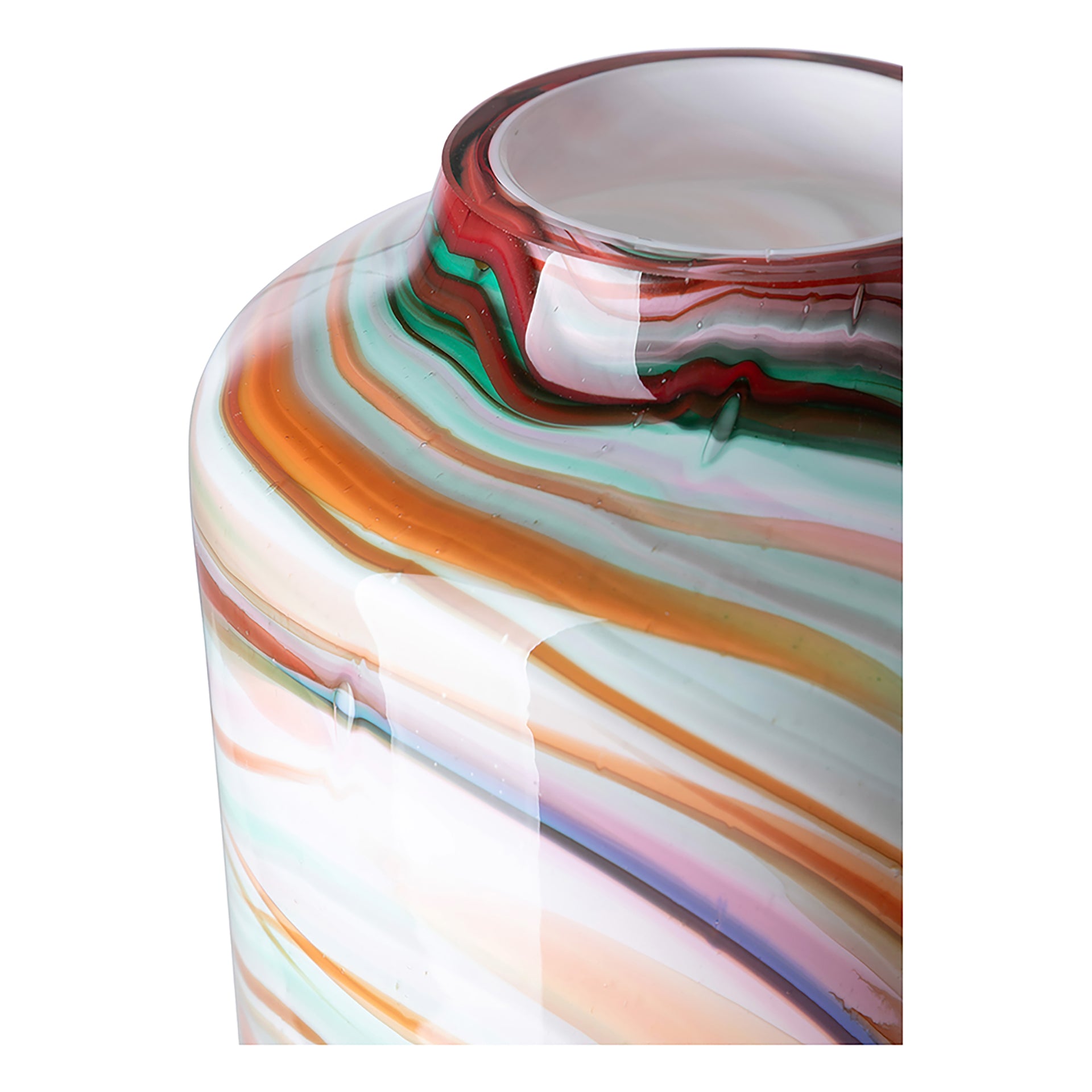 SANCHO Glasvase mehrfarbig