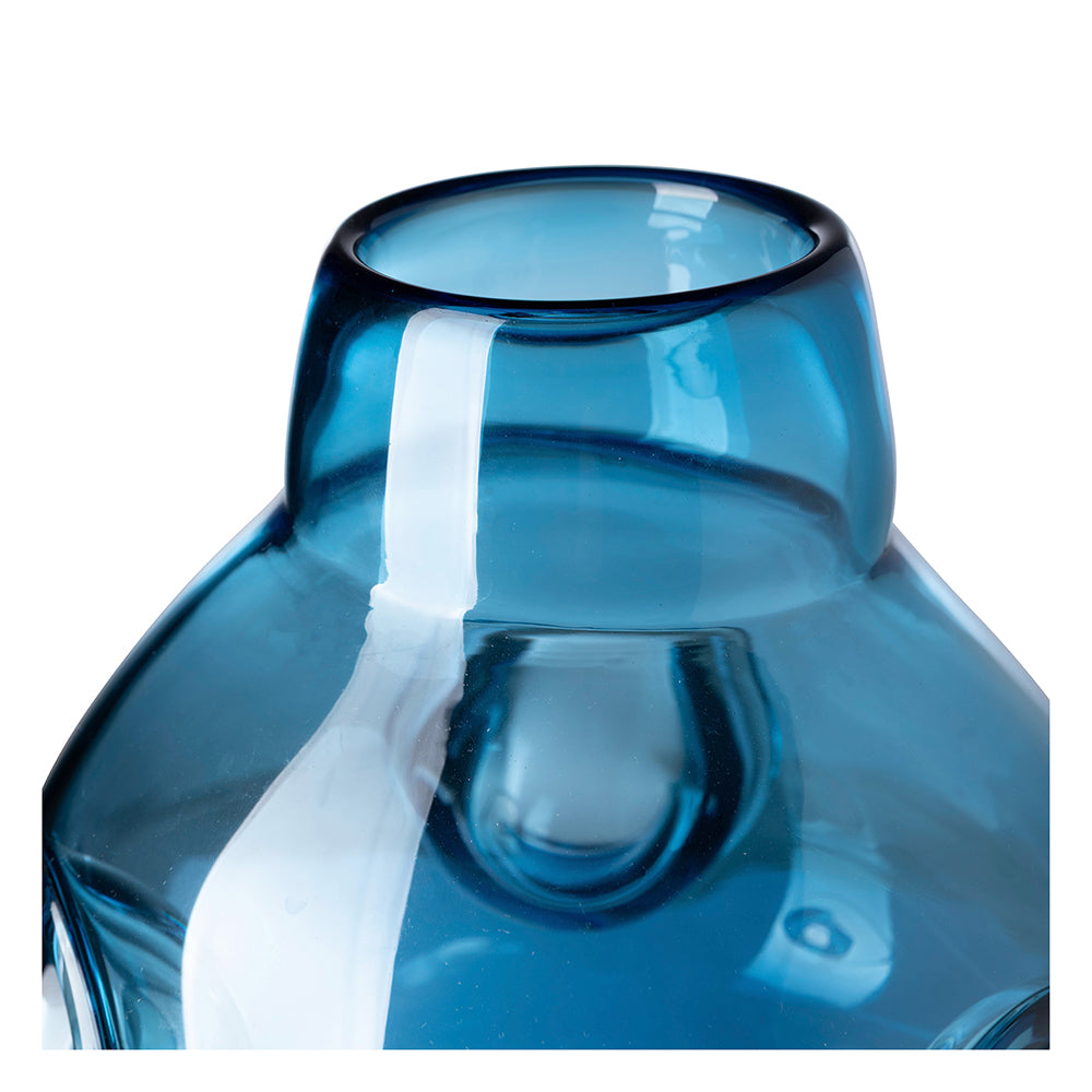JARVEN Glasvase blau