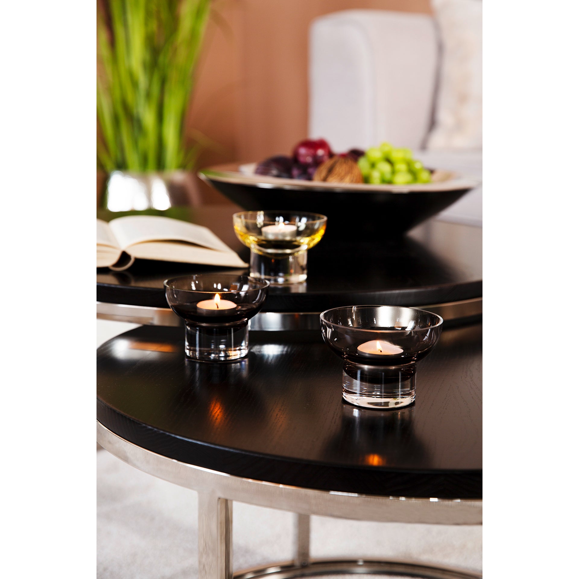 JULIA Teelichthalter transparent