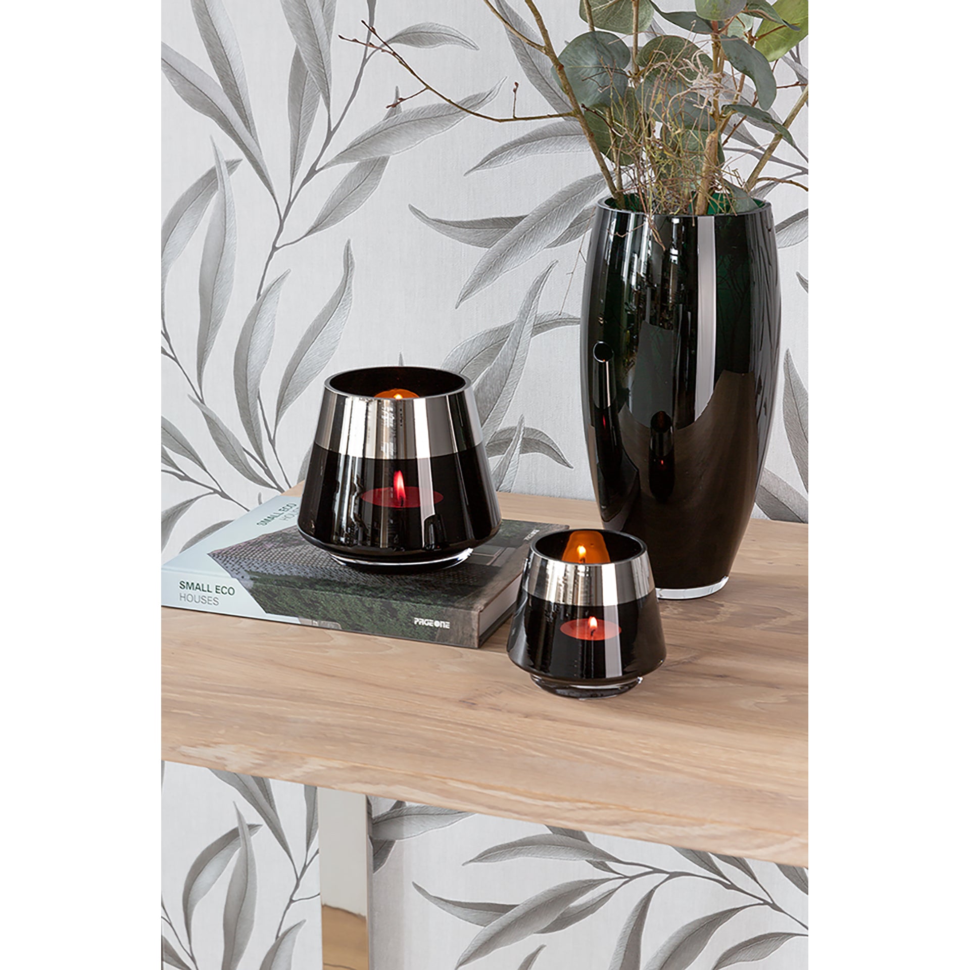 JONA Teelichthalter silberfarben