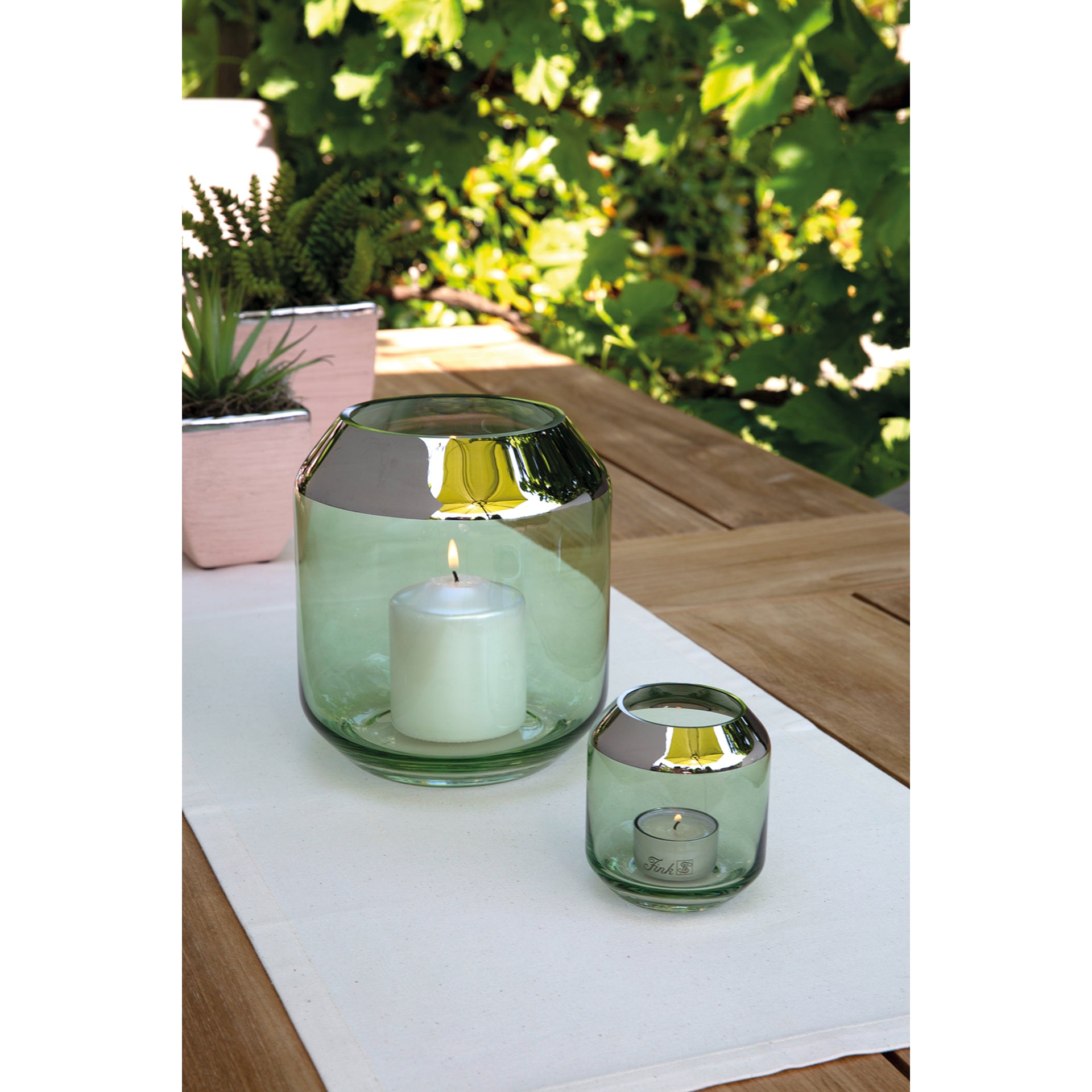 SMILLA Vase silberfarben