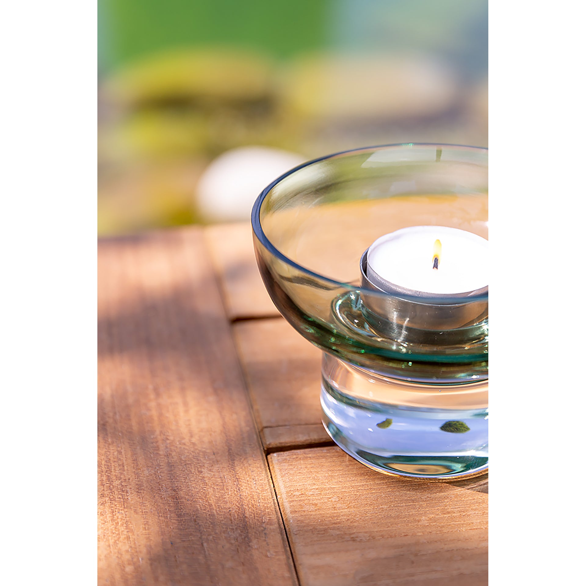 JULIA Teelichthalter transparent