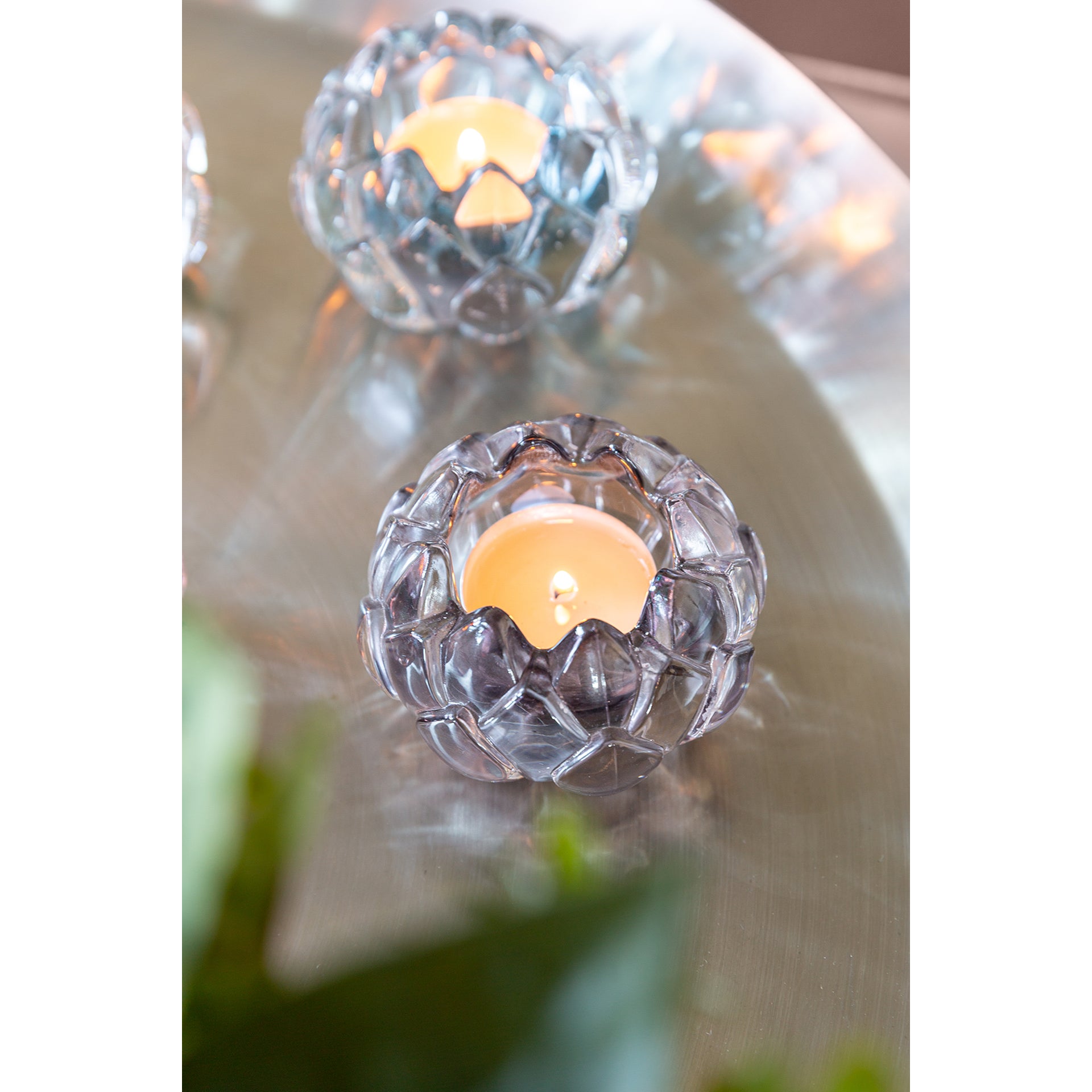 LOTTA Teelichthalter grau