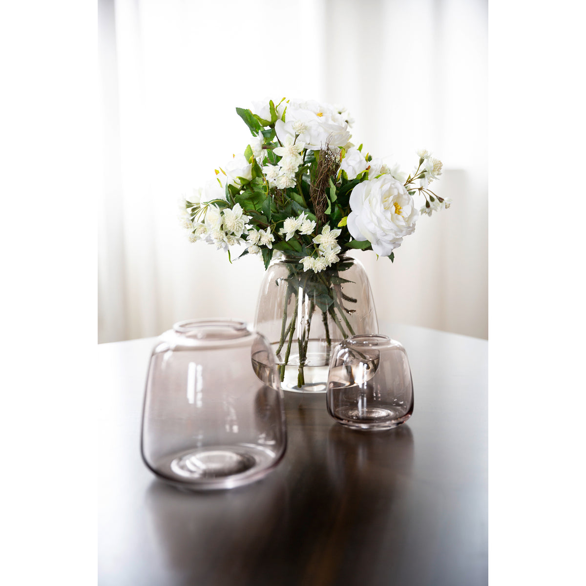 SUNDAY Vase grau