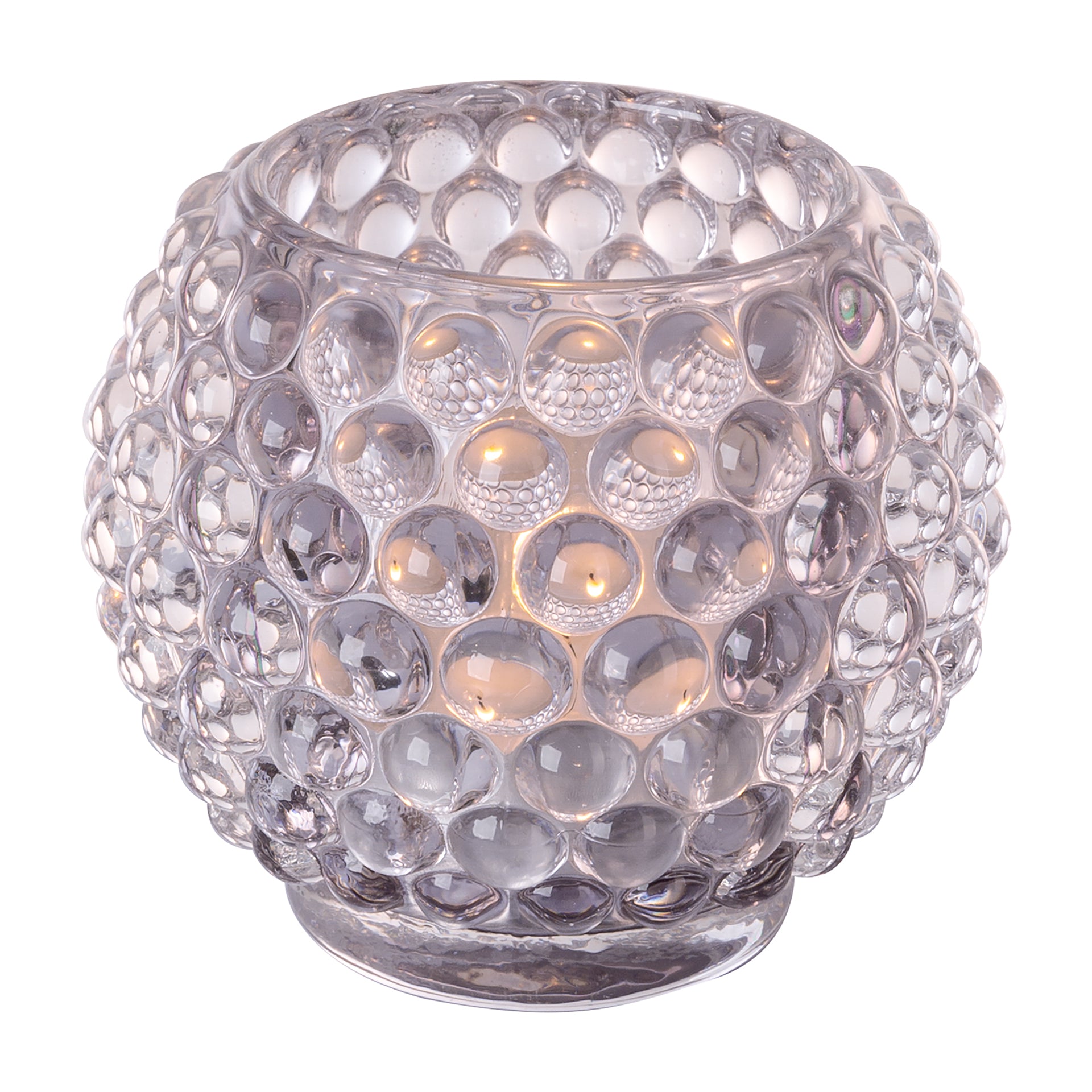 DOTS Teelichthalter grau