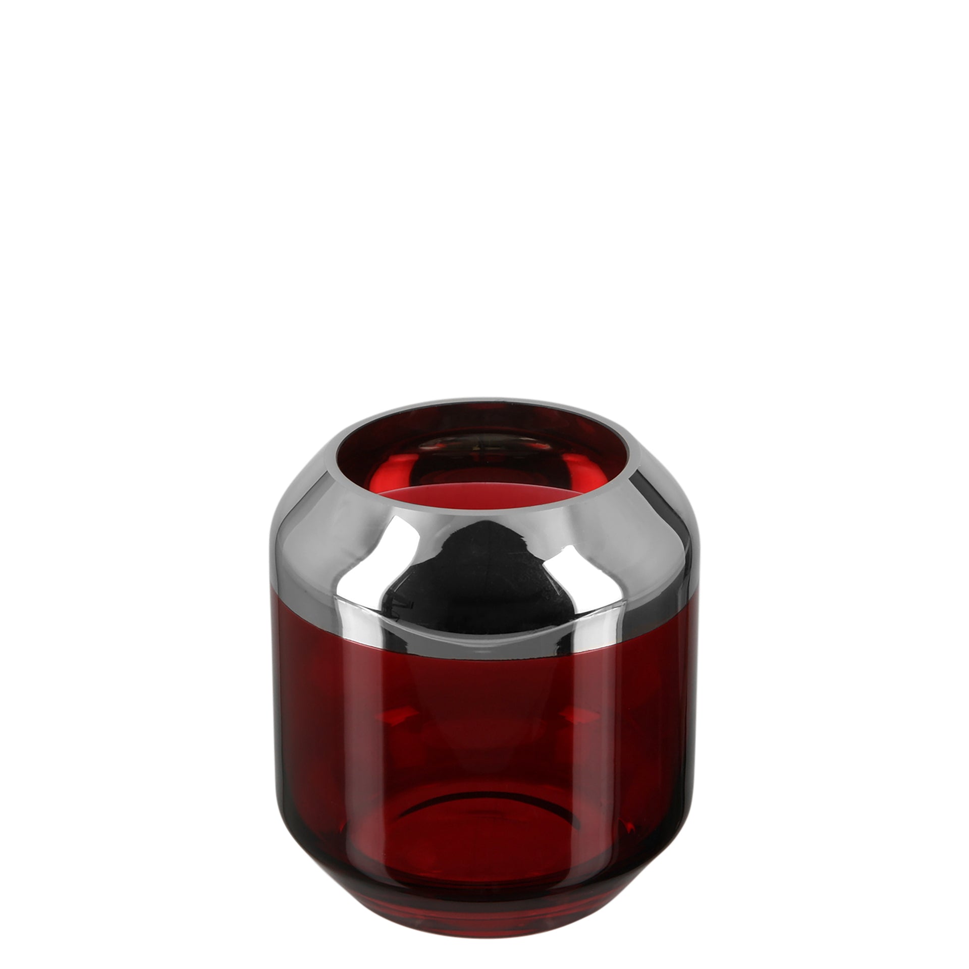 SMILLA Vase silberfarben