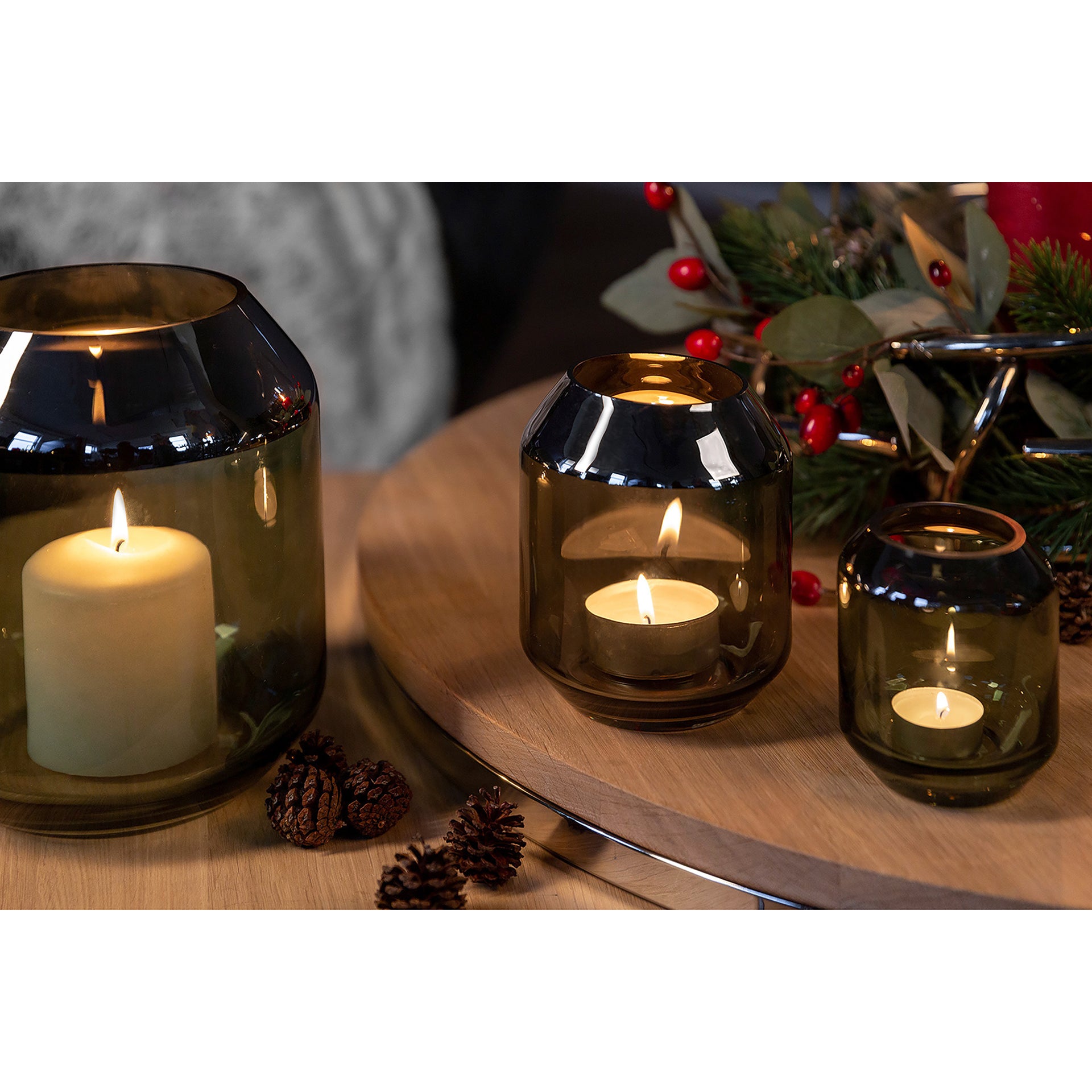 SMILLA Vase silberfarben