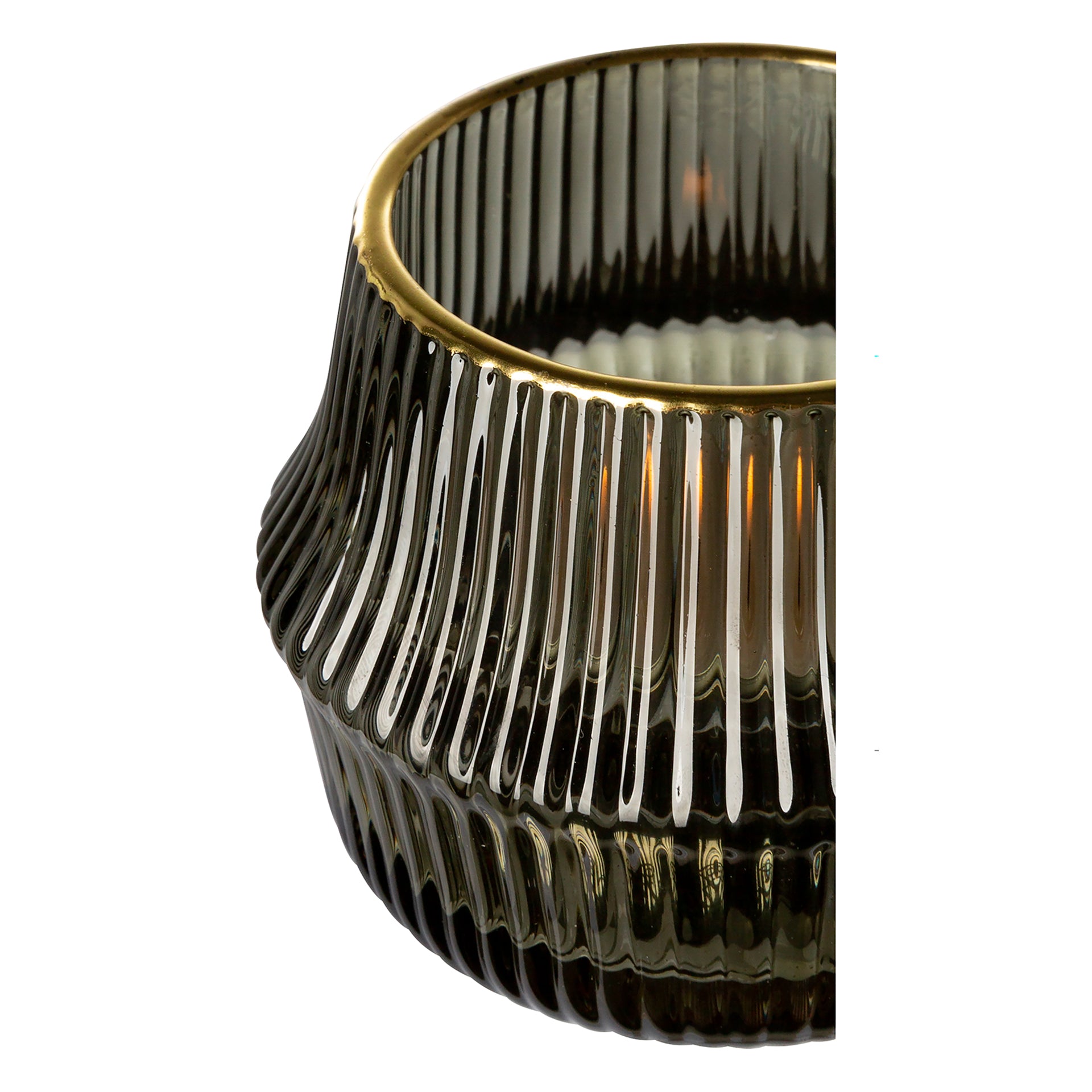 FREYA Teelichthalter oliv