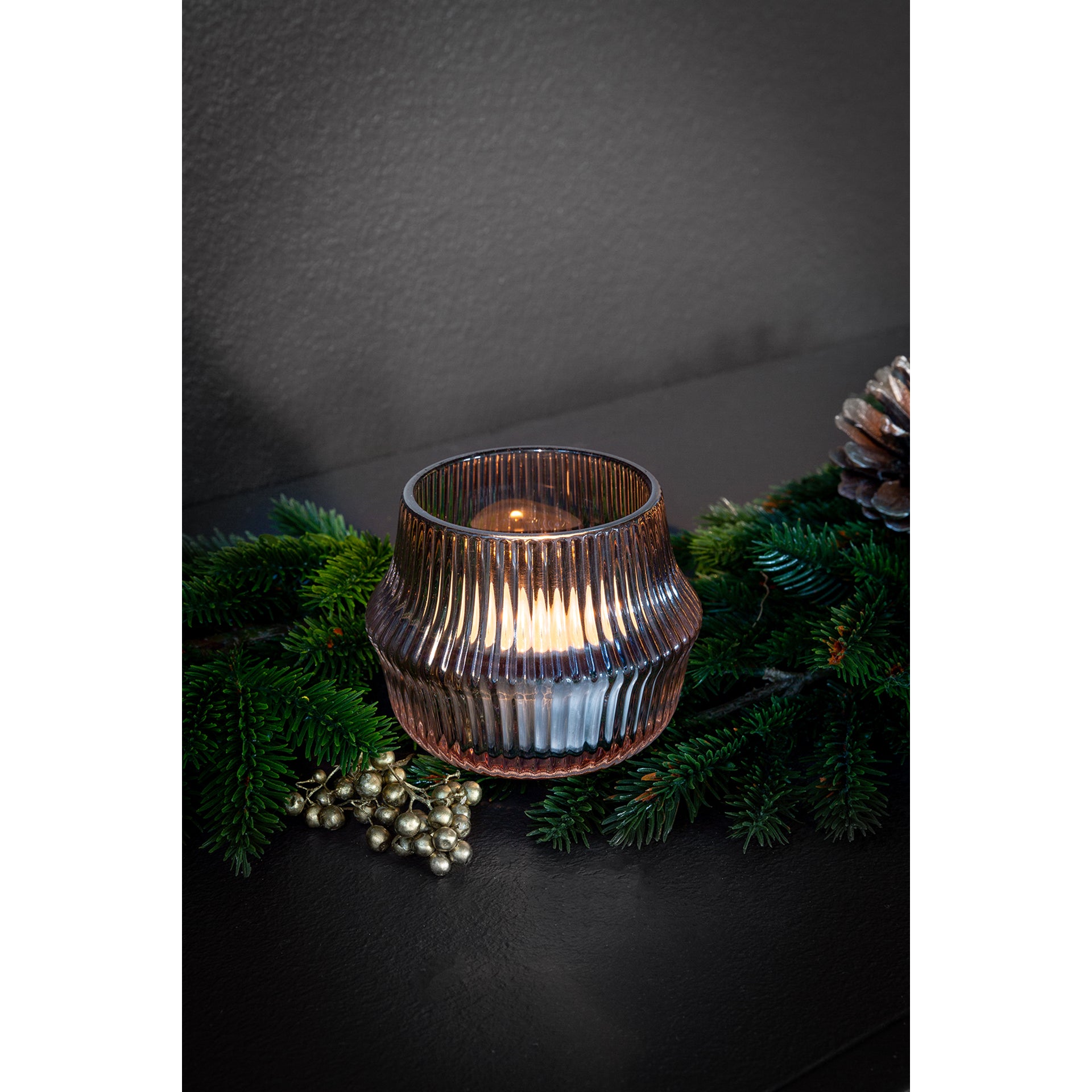 FREYA Teelichthalter coffee