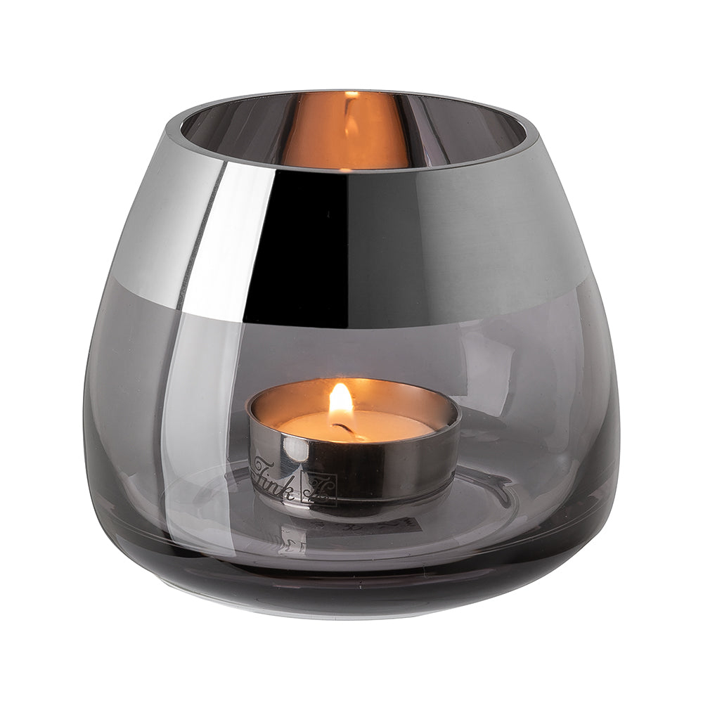 BELLA Teelichthalter silberfarben