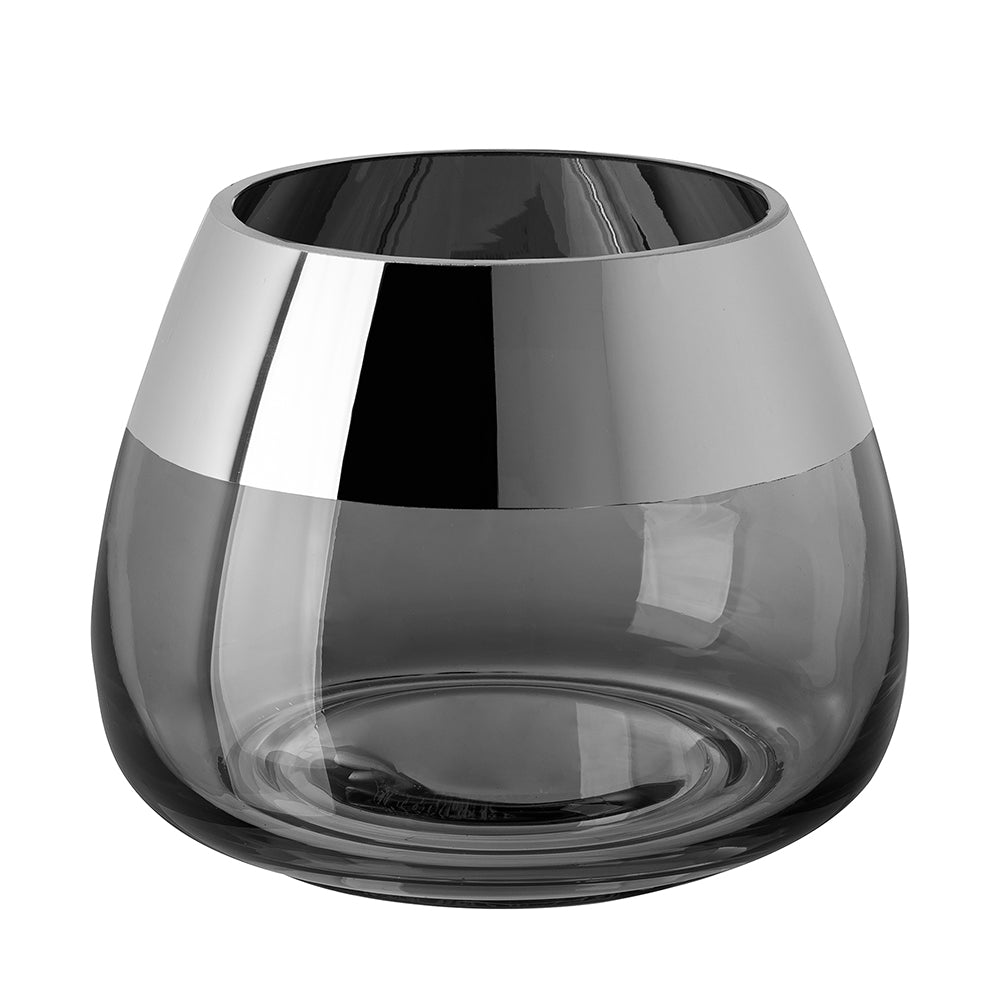 BELLA Teelichthalter silberfarben