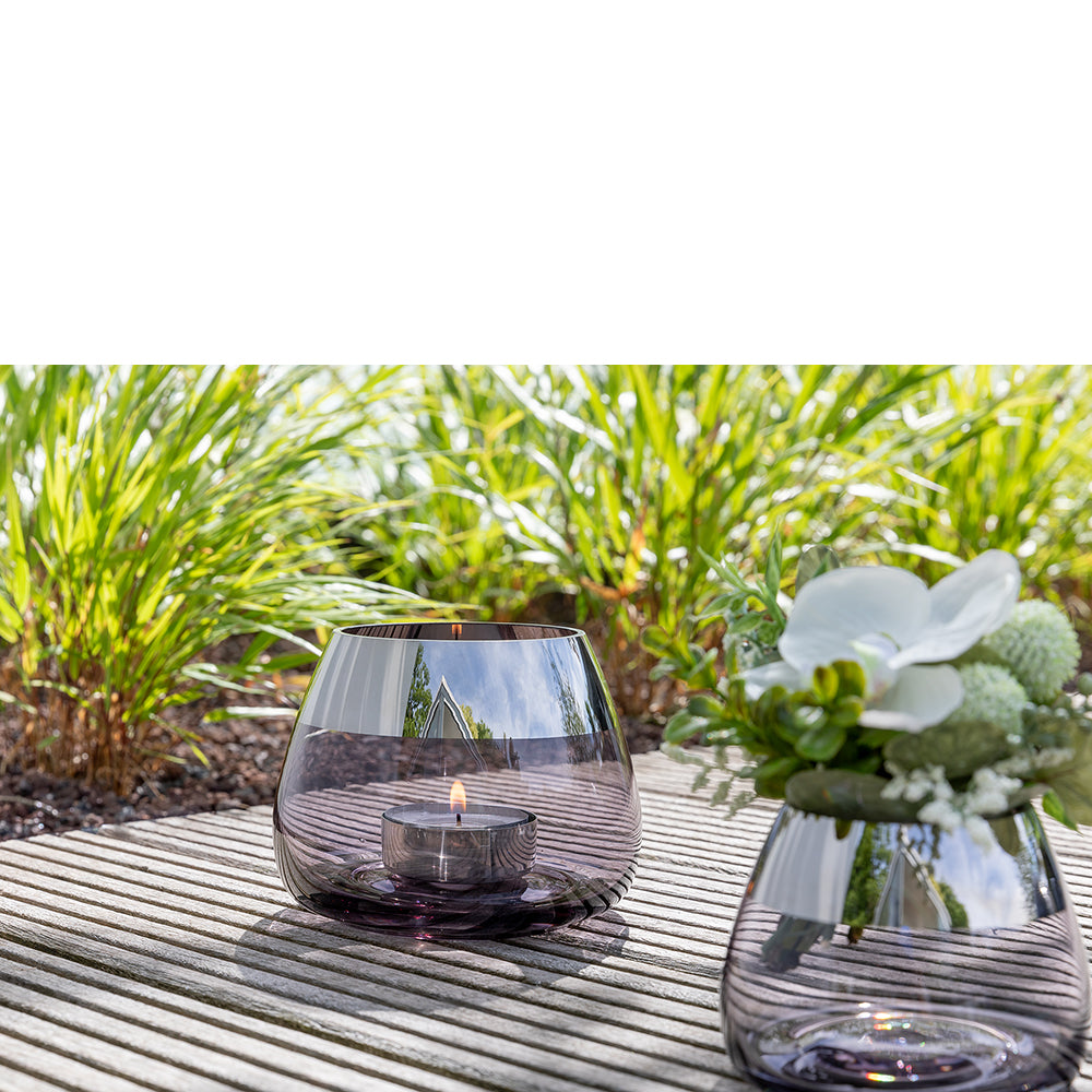 BELLA Teelichthalter silberfarben