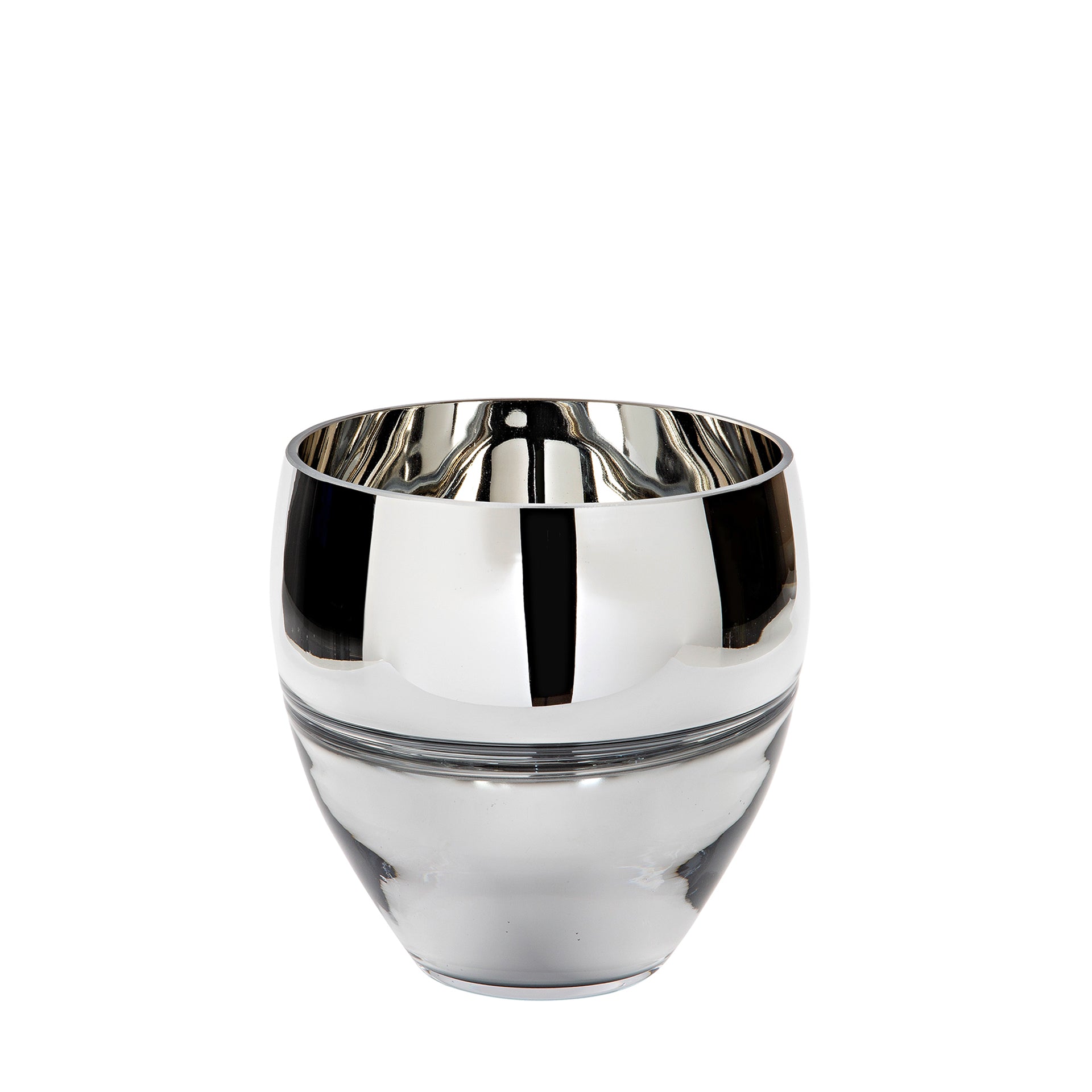 RILA Vase silberfarben