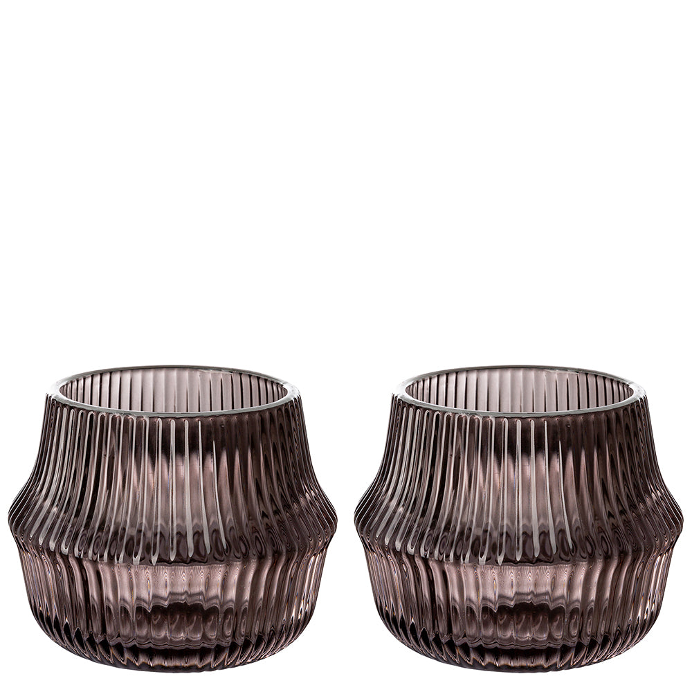 FREYA Teelichthalter silberfarben