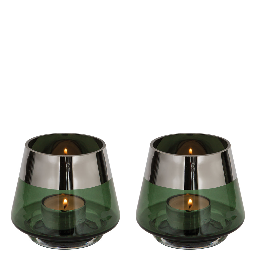 JONA Teelichthalter silberfarben