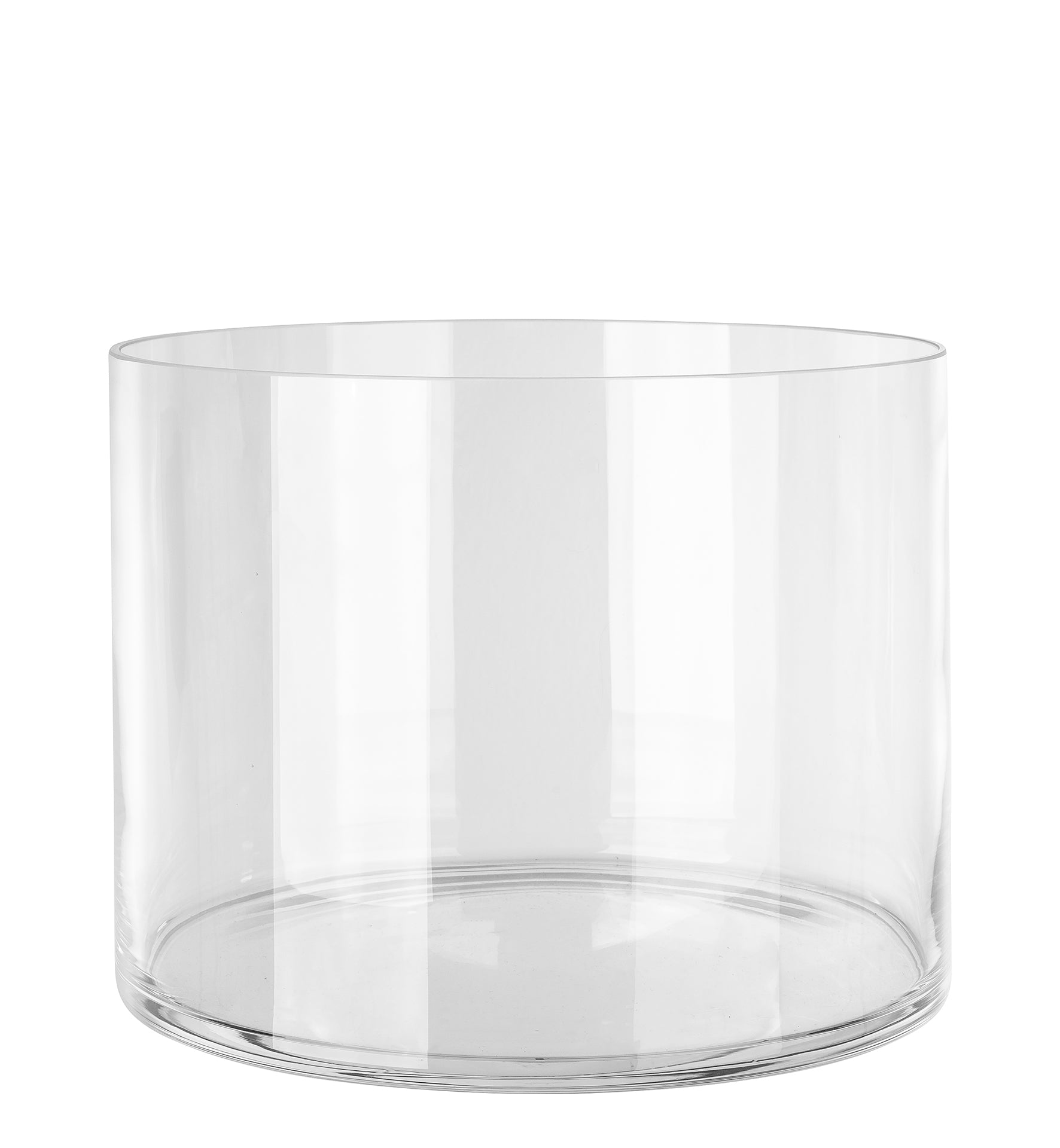 LAMONTE Glaszylinder mit Boden transparent