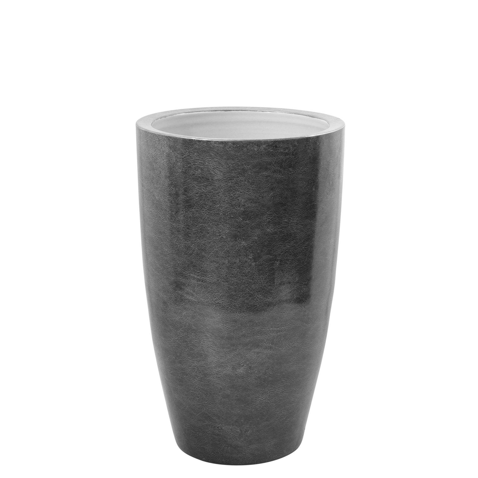 MELUA Vase silberfarben