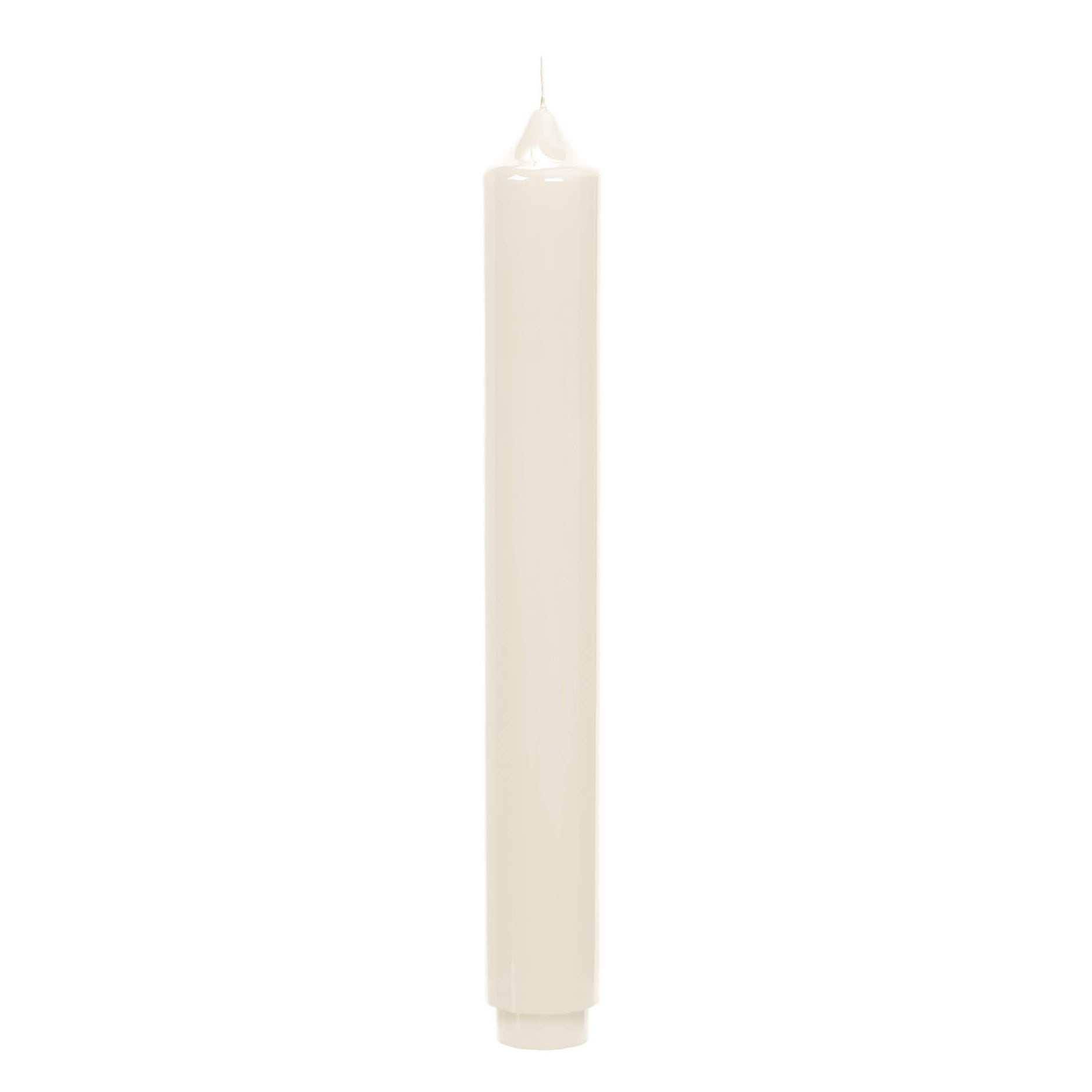 CANDLE gelackte Stabkerze creme
