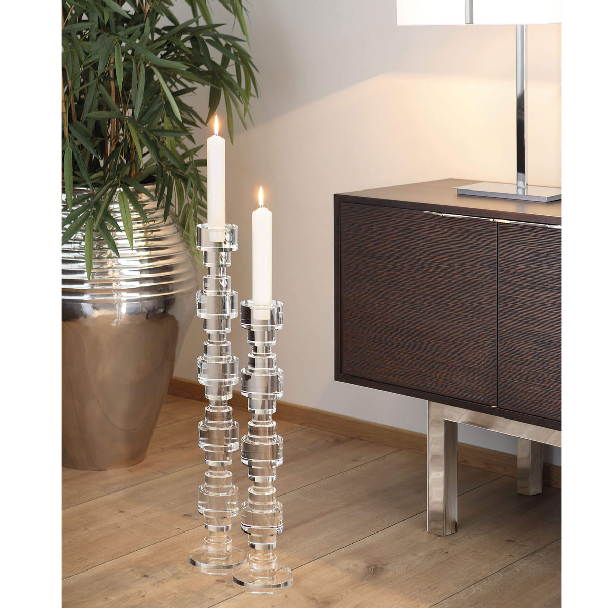 CANDLE getauchte Titankerze weiß