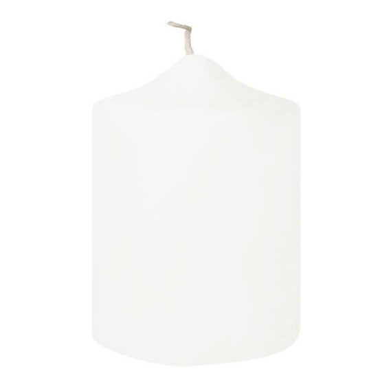 CANDLE getauchte Stumpenkerze weiß
