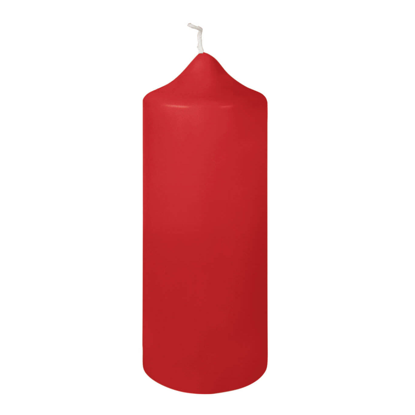 CANDLE getauchte Stumpenkerze hellrot