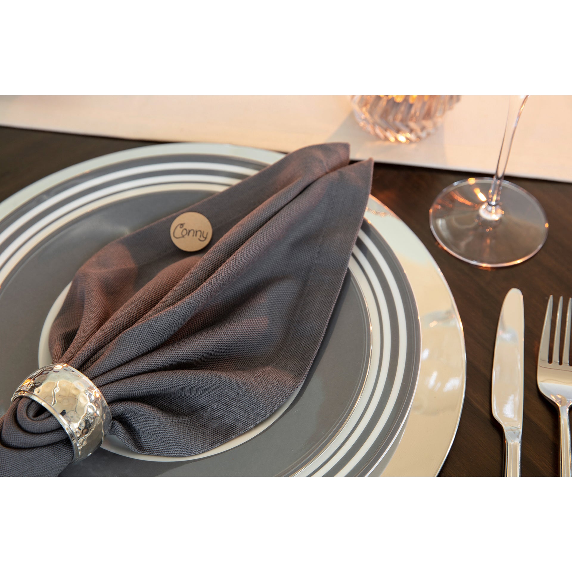 MOMENTS Speiseteller grau