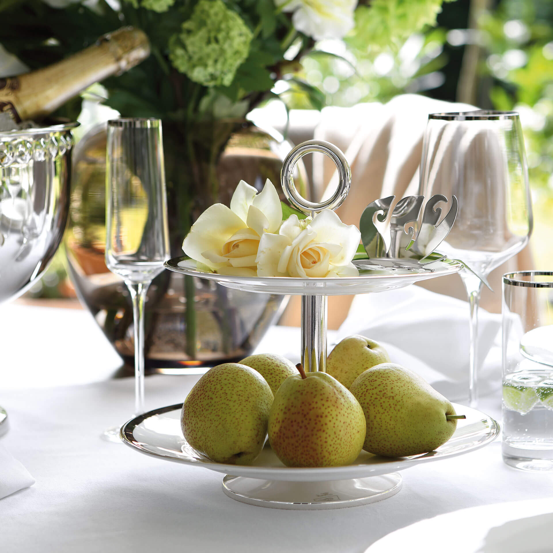 PLATINUM 2er Etagere weiß