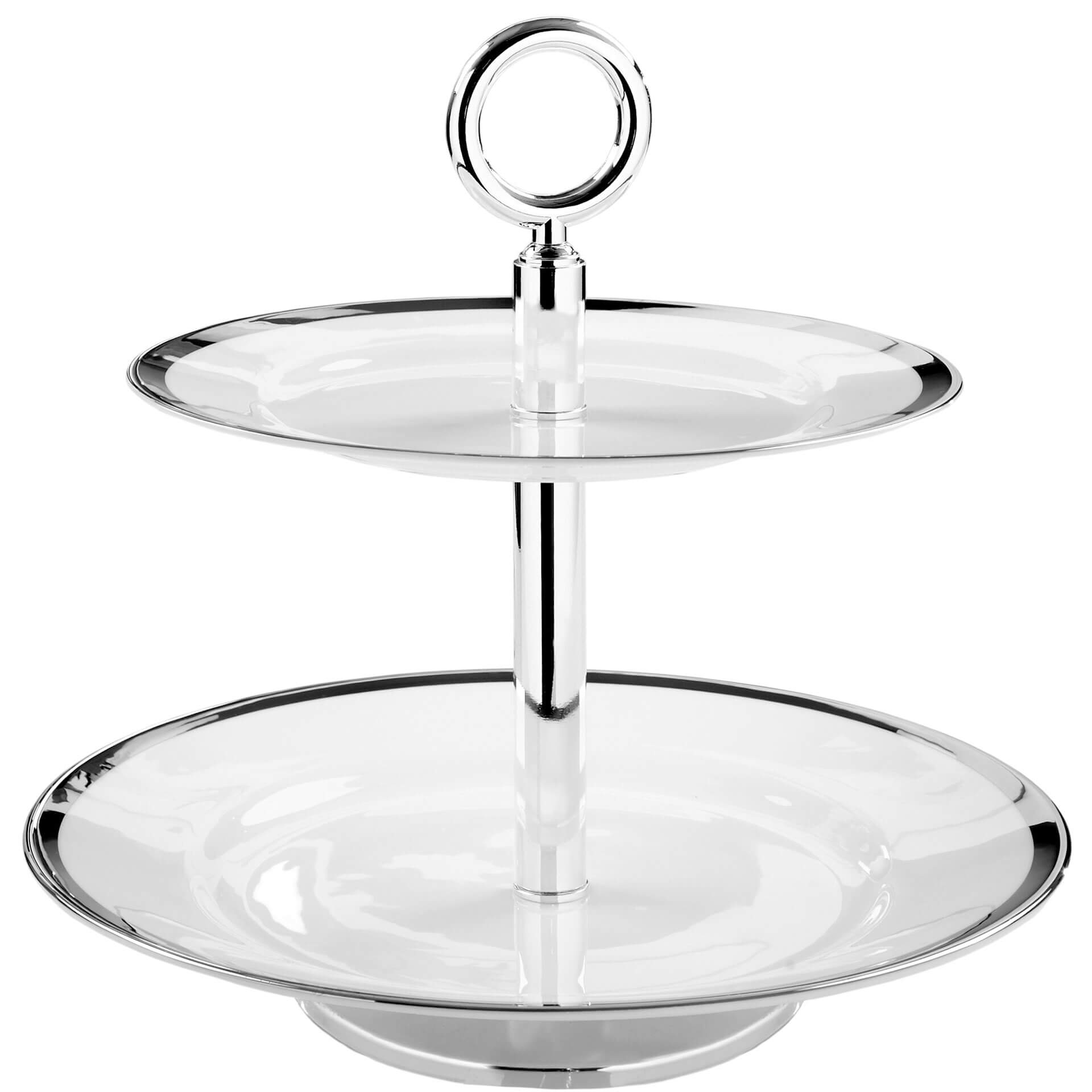 PLATINUM 2er Etagere weiß