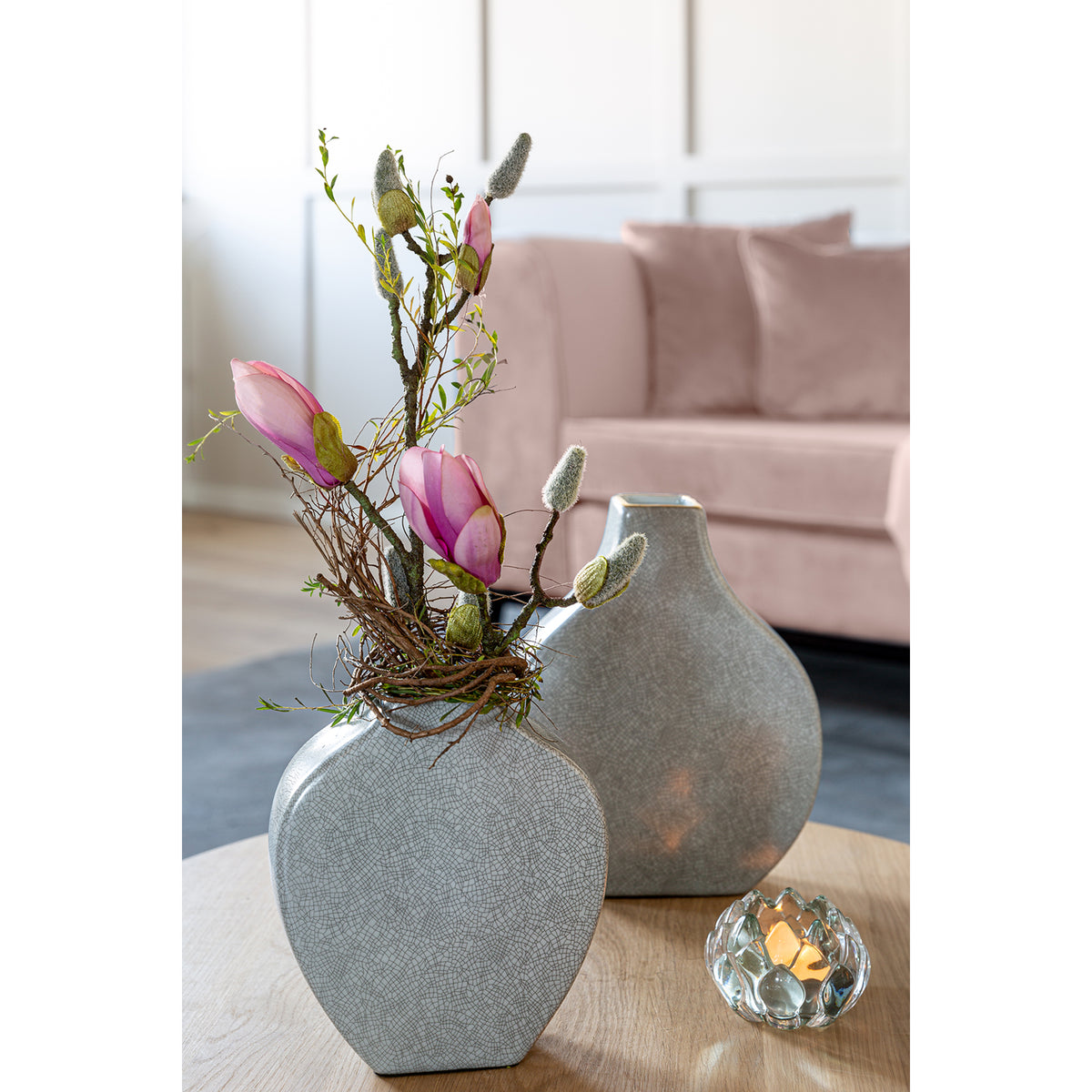 MINTA Vase hellgrau