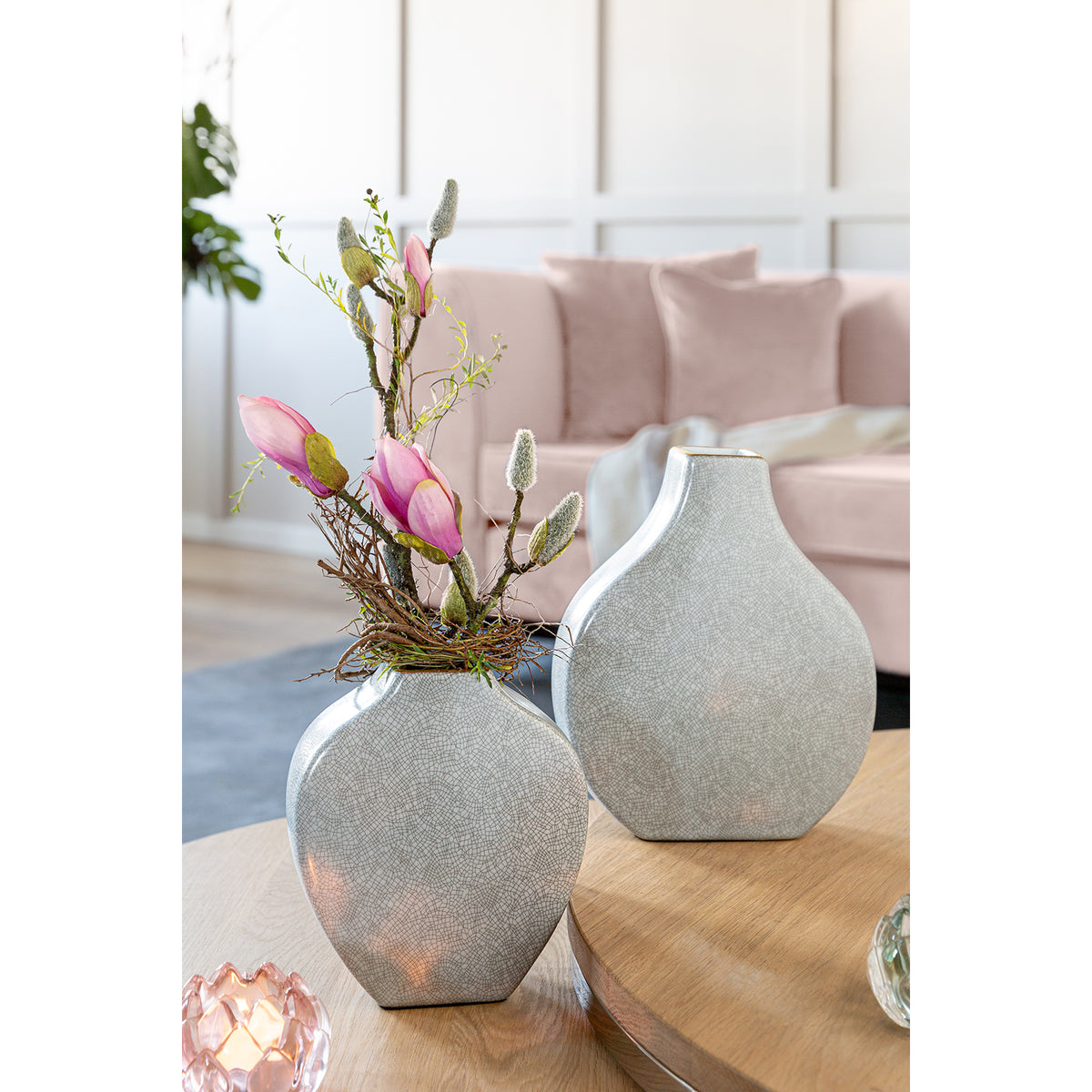 MINTA Vase hellgrau