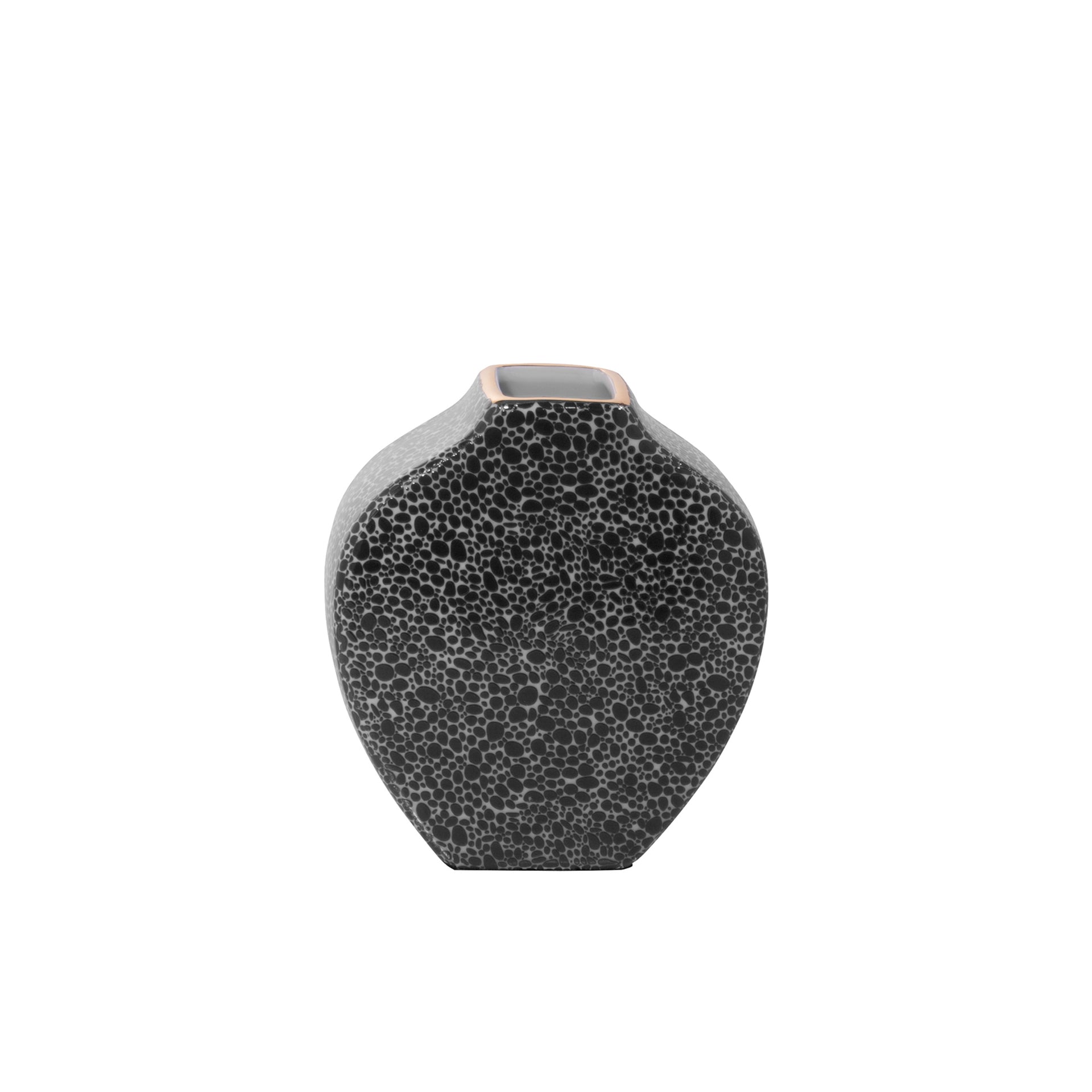 MINTA Vase schwarz-weiß