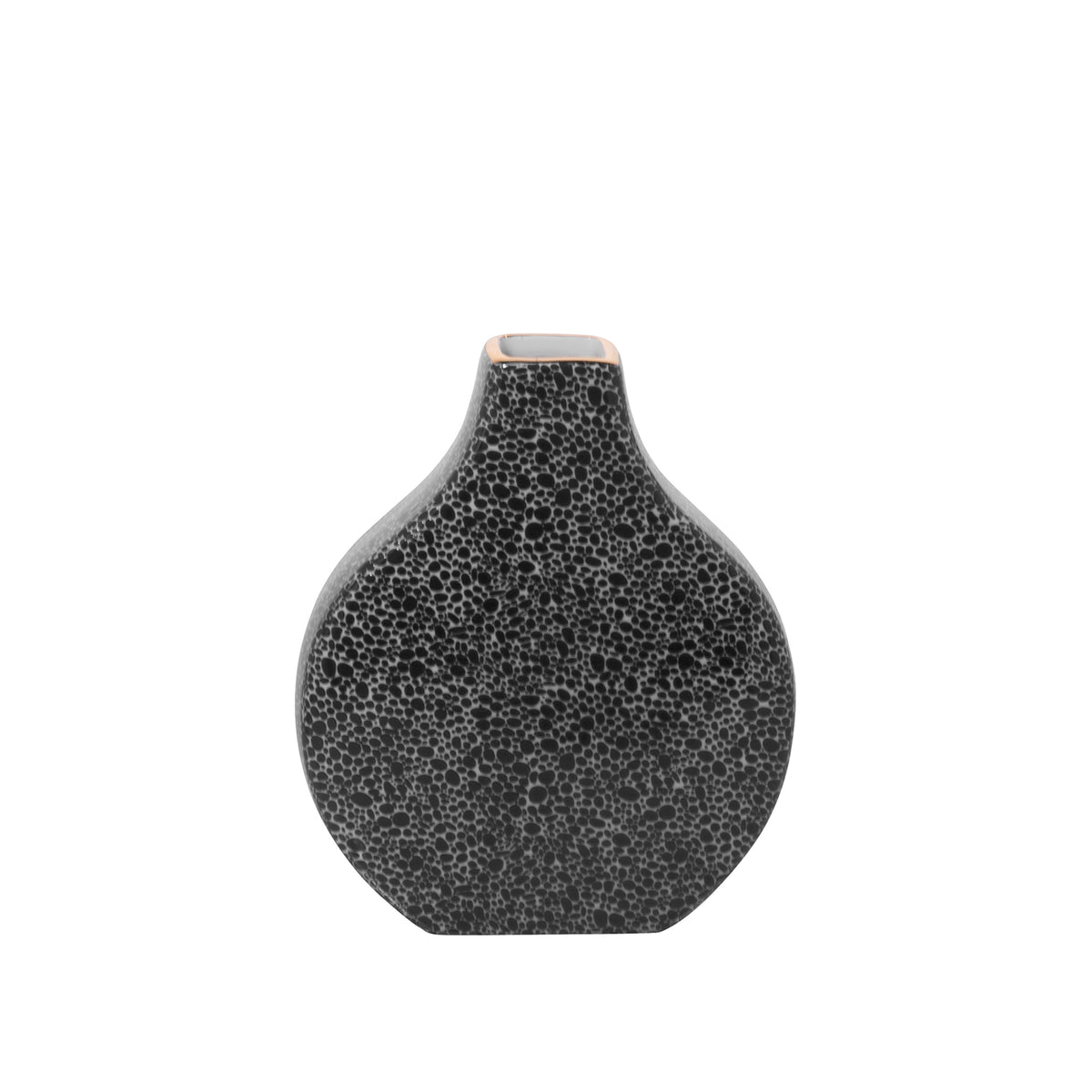MINTA Vase schwarz-weiß