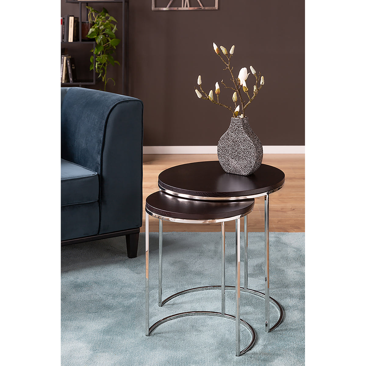 MINTA Vase schwarz-weiß