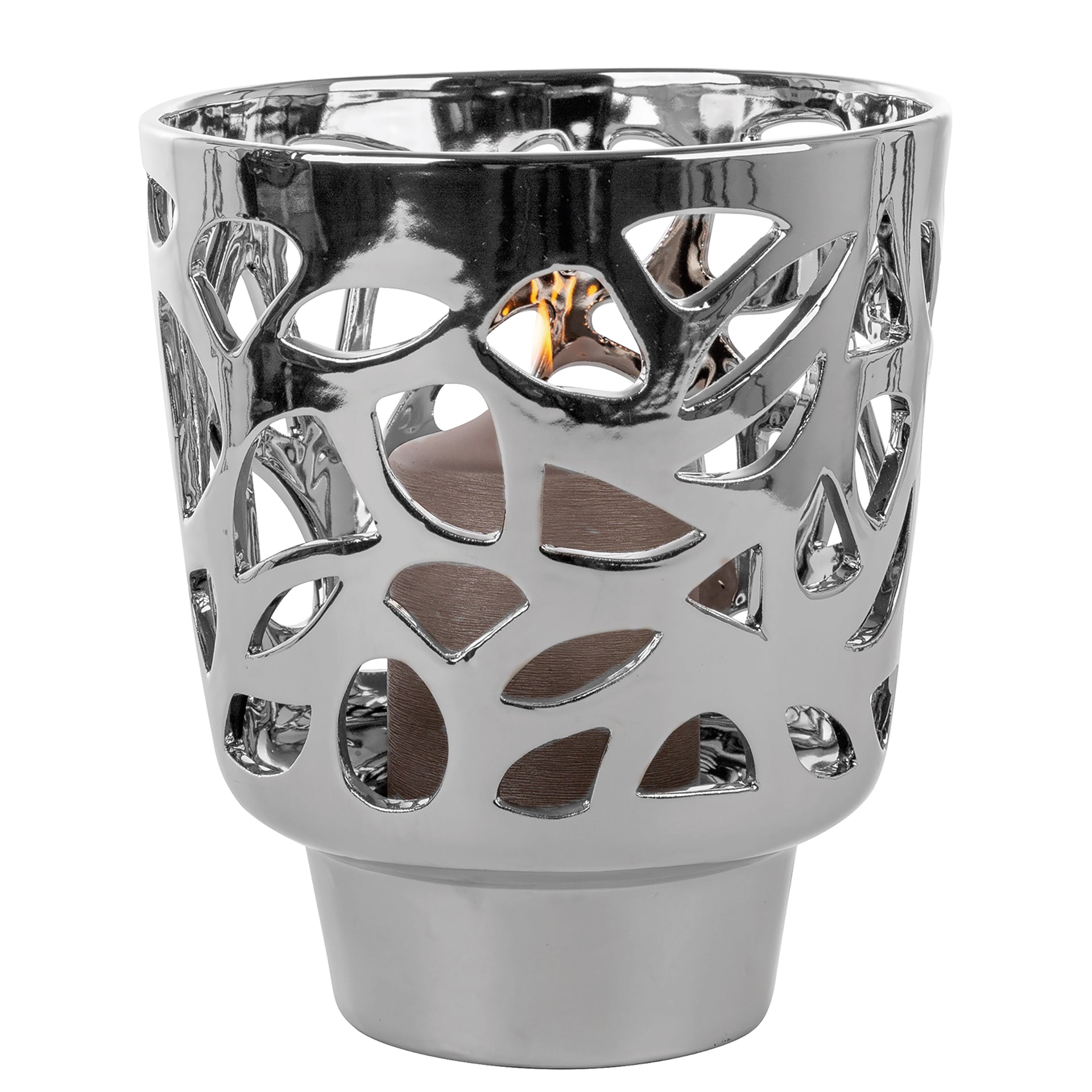 EVITA Windlicht silberfarben