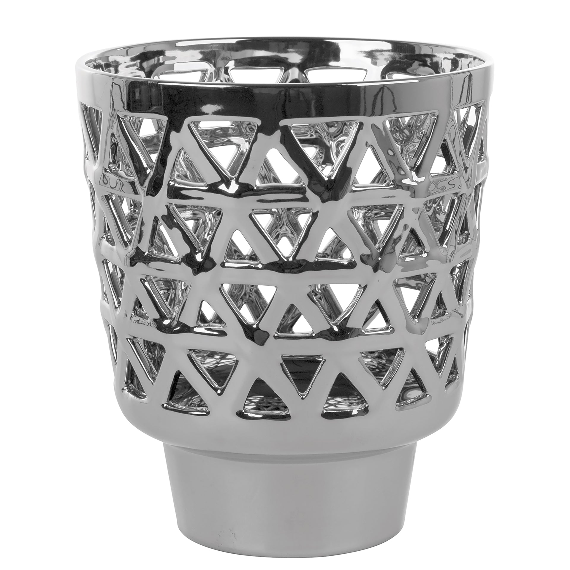 EVITA Windlicht silberfarben