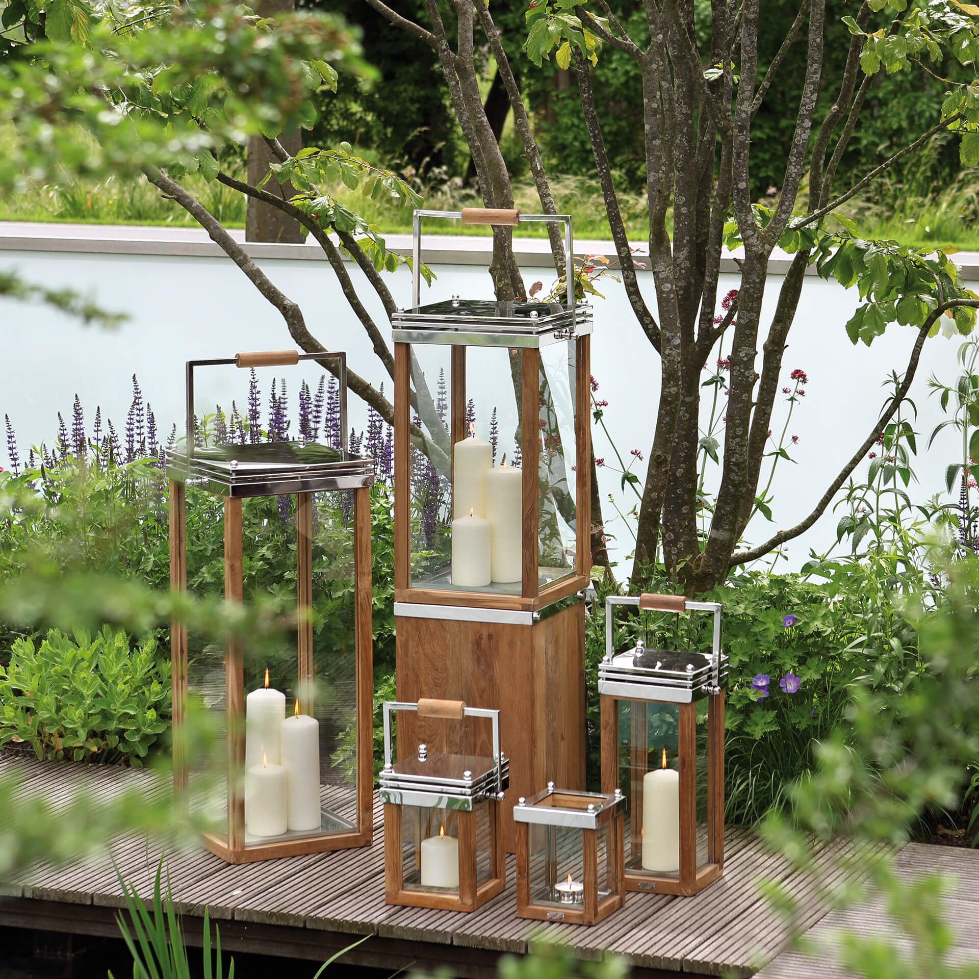 MADEIRA Säule silberfarben