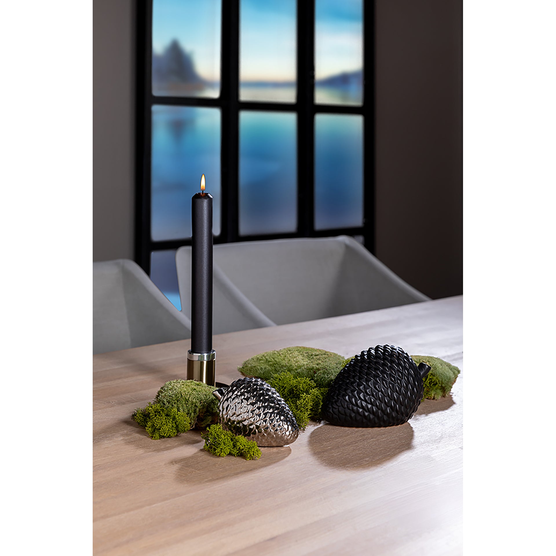 CONE Deko Zapfen silberfarben