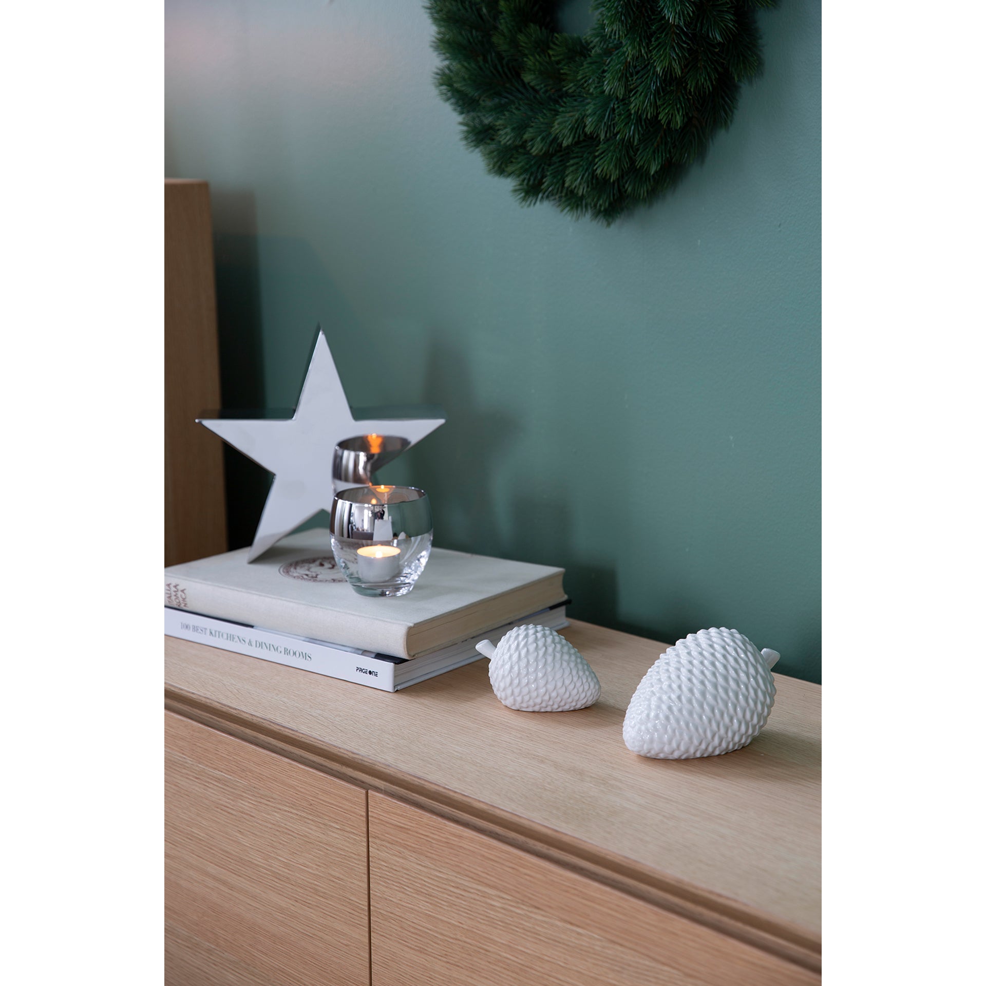 CONE Deko Zapfen weiß