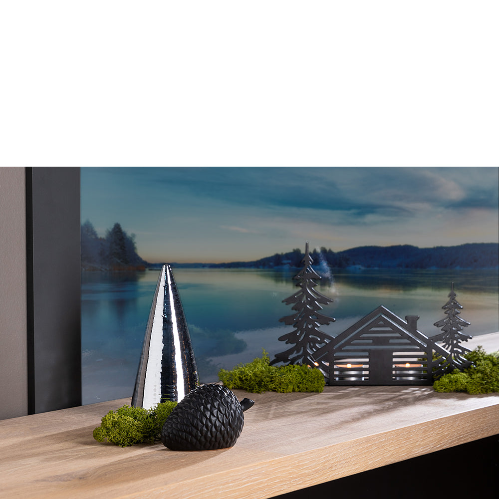 CONE Deko Zapfen schwarz