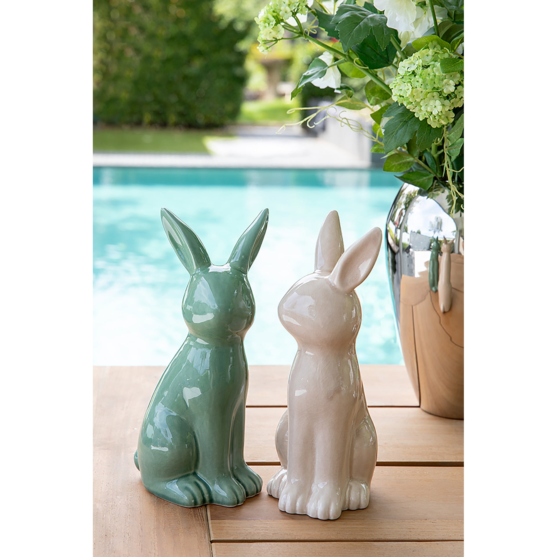 FABIUS Deko Hase grün